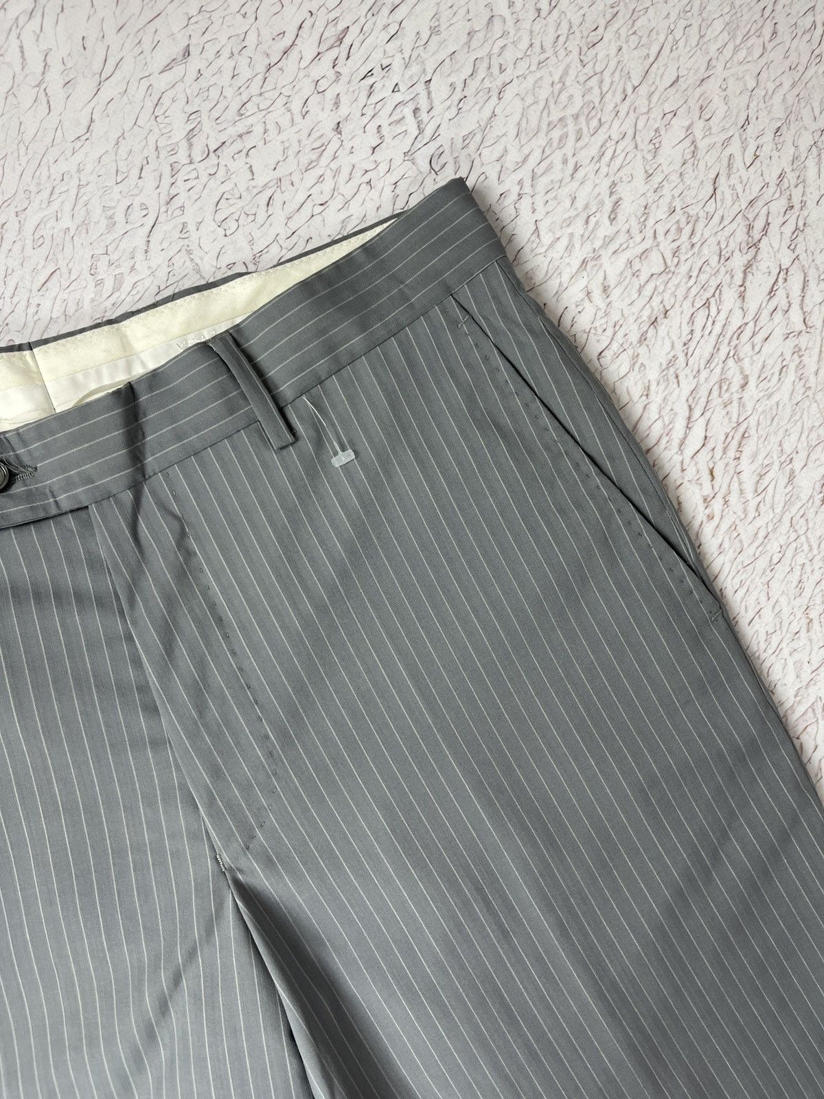 Versace Versace Collection grey striped wool casual pants Size US 32 / EU 48 - 9 Thumbnail