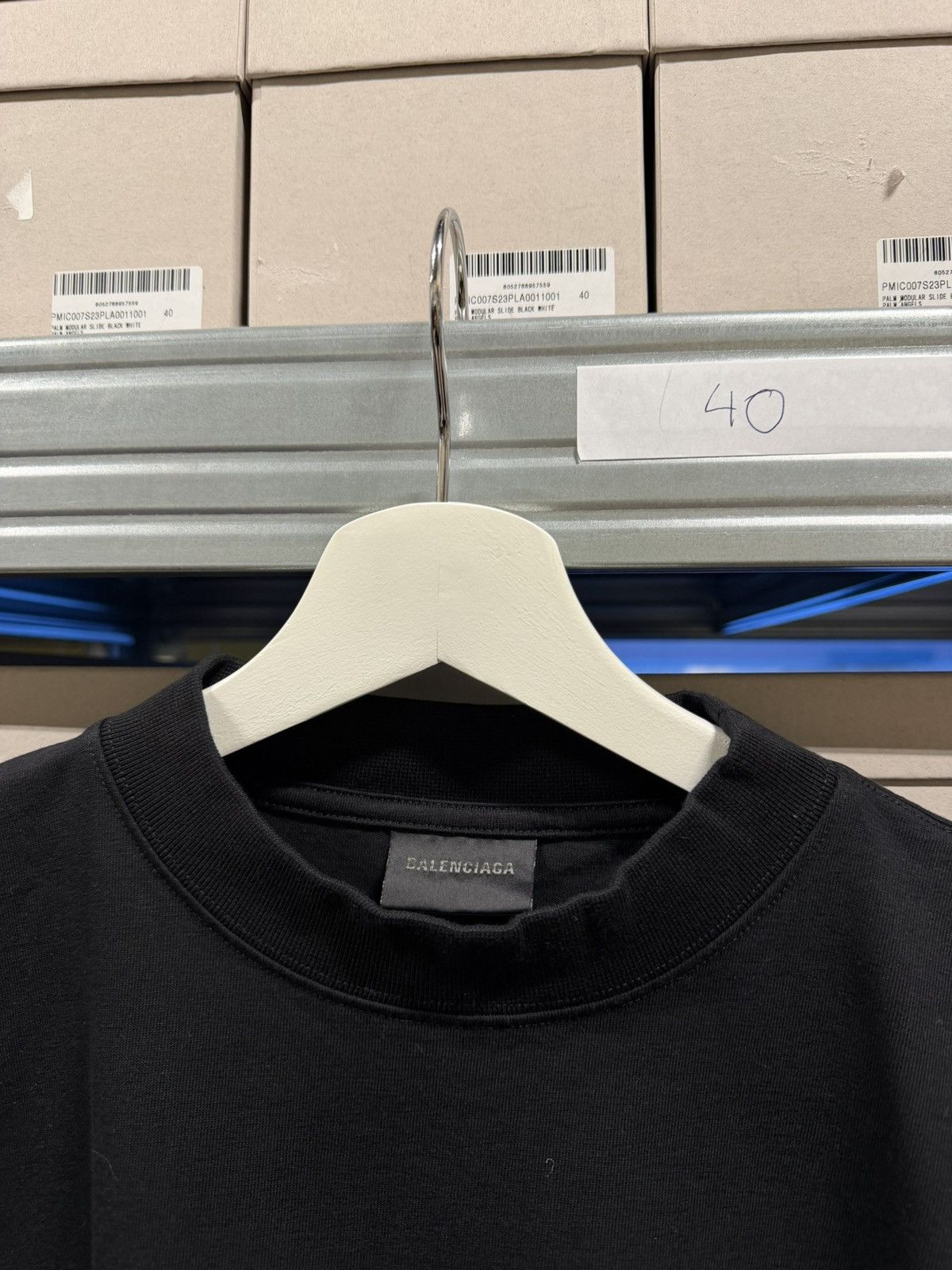 Balenciaga Balenciaga Logo Embroidery T-Shirt NEW 1000$ Size US XXL / EU 58 / 5 - 4 Thumbnail