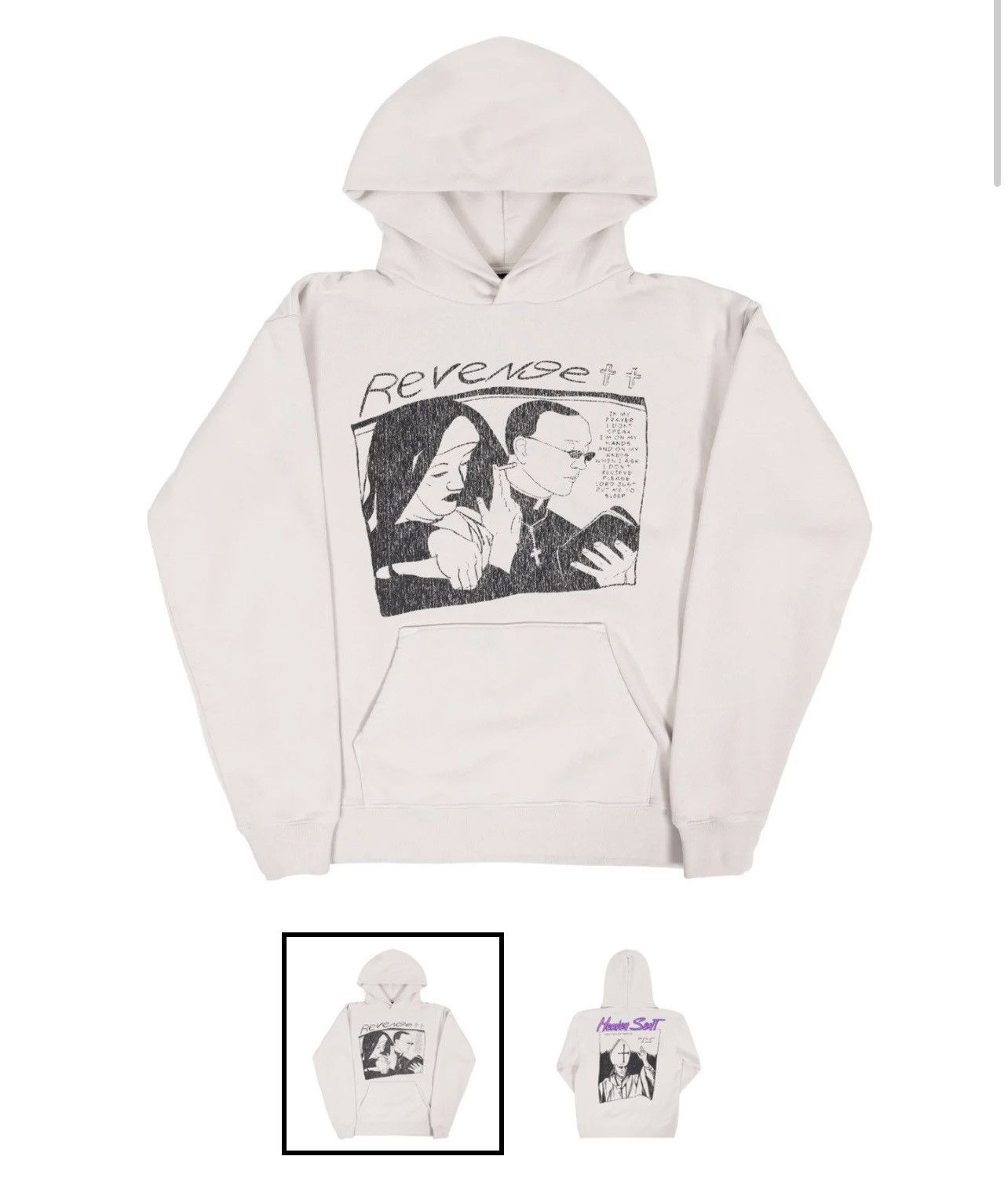 Revenge Revenge Heaven sent parchment hoodie Size US L / EU 52-54 / 3 - 1 Thumbnail