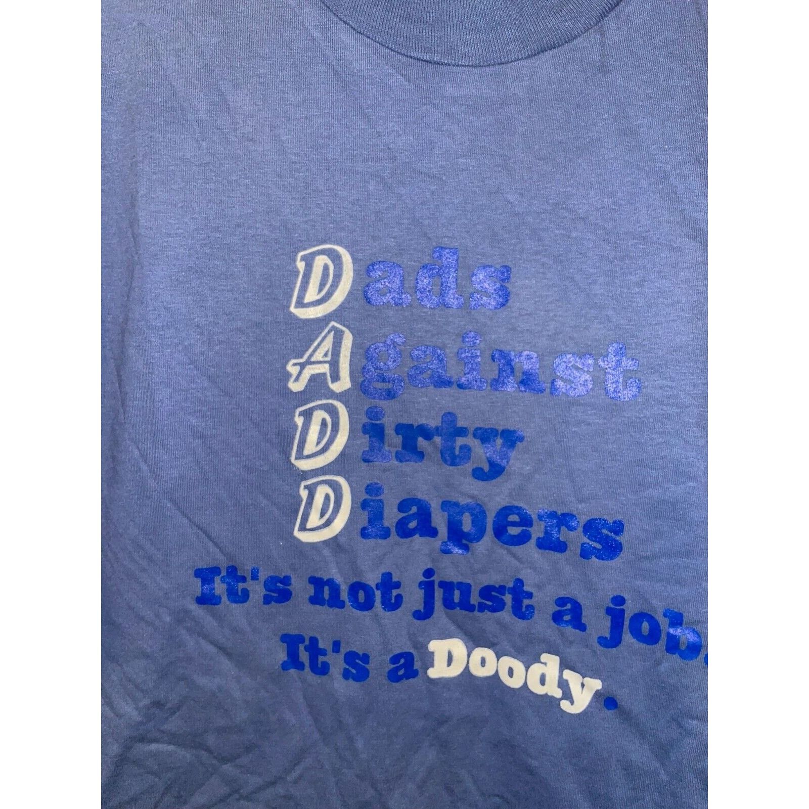 Jerzees Vintage Dad Shirt Dadd Dads Against Dirty Diapers Tee 90s L Size US L / EU 52-54 / 3 - 2 Thumbnail