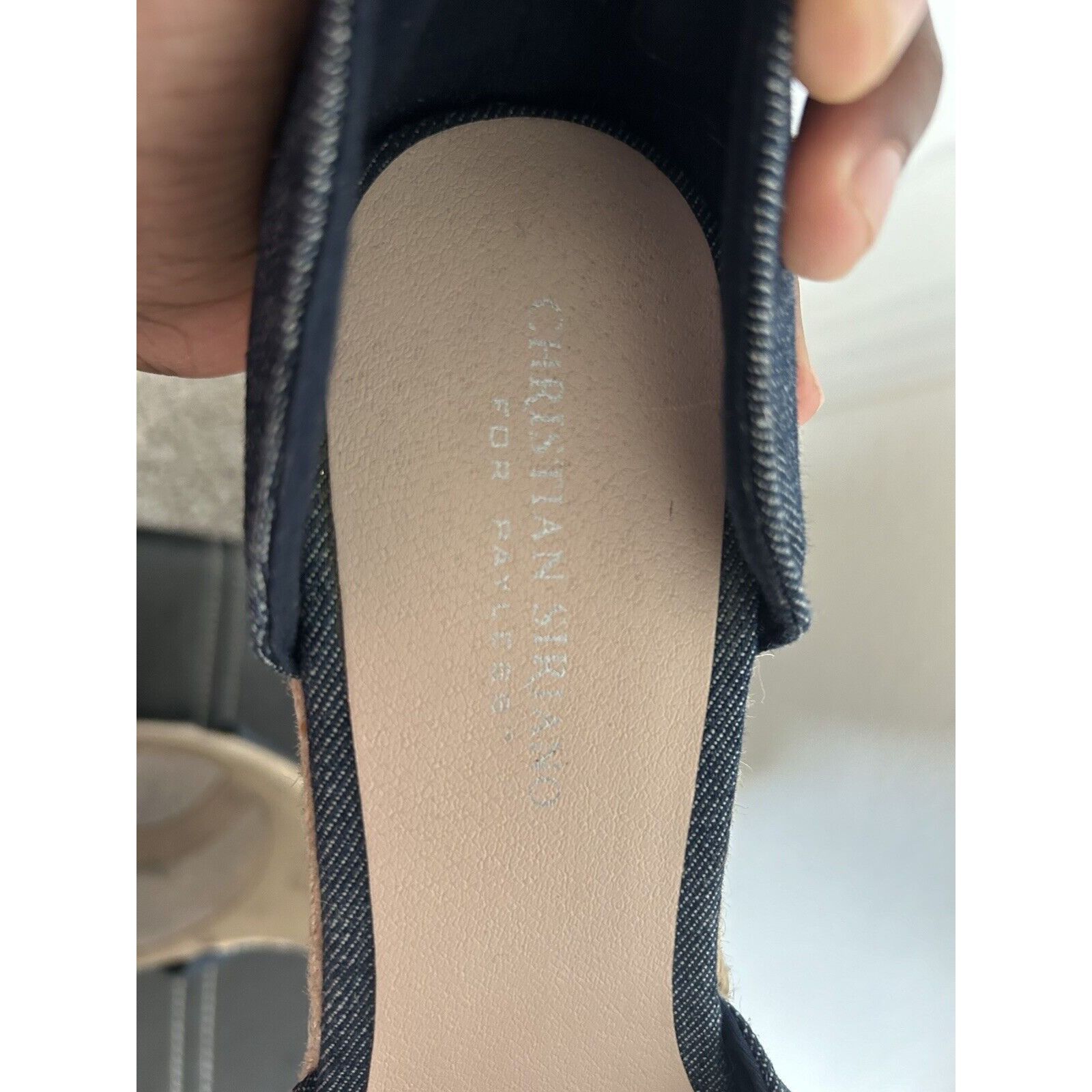 Other CHRISTIAN SIRIANO blue Denim Ankle Strap Espadrille Platform Size US 11 / IT 41 - 6 Thumbnail