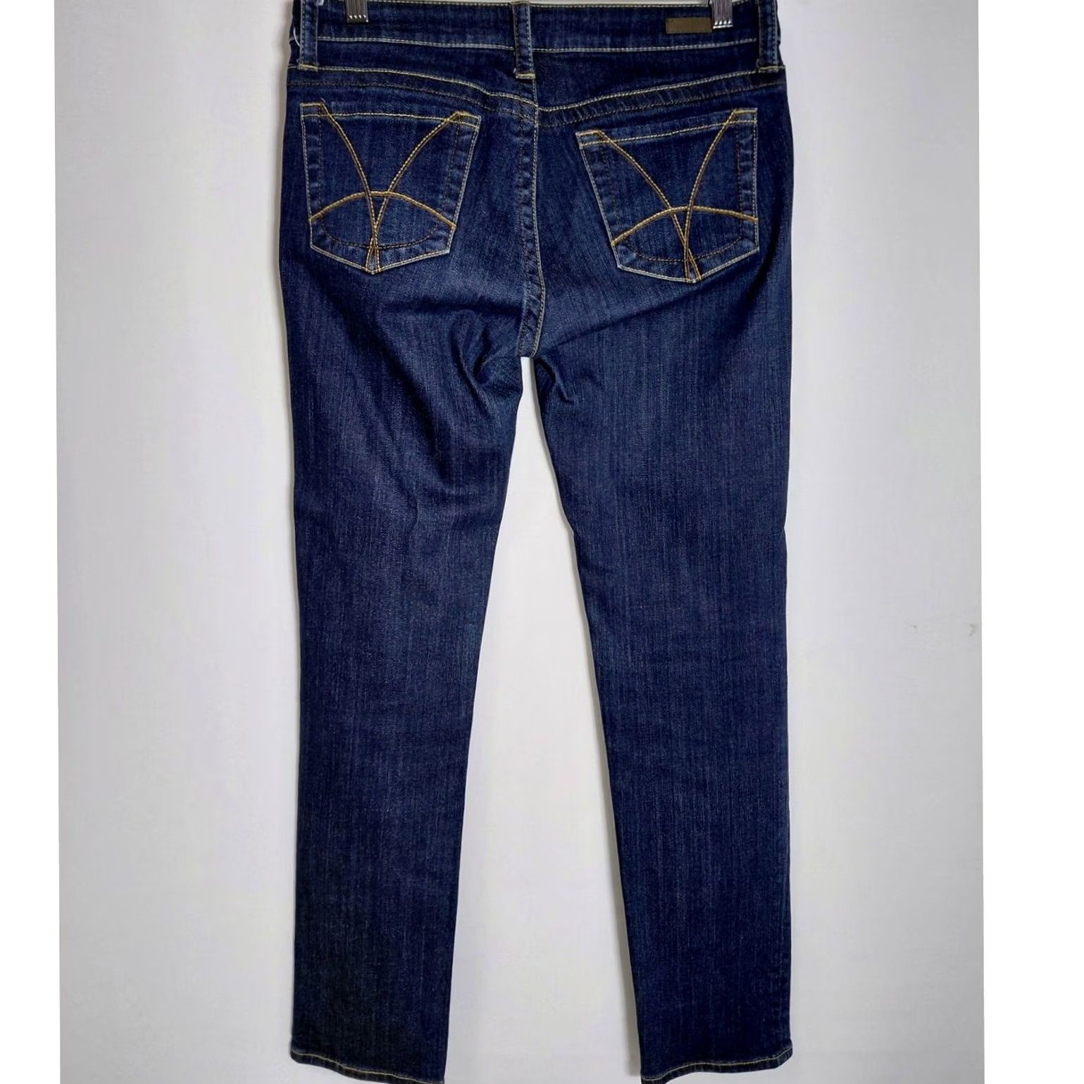 Vintage KUT from the Kloth Stevie Straight Leg Jeans Size 4 Solid Denim KP560MB7 Size 27" / US 4 / IT 40 - 2 Thumbnail