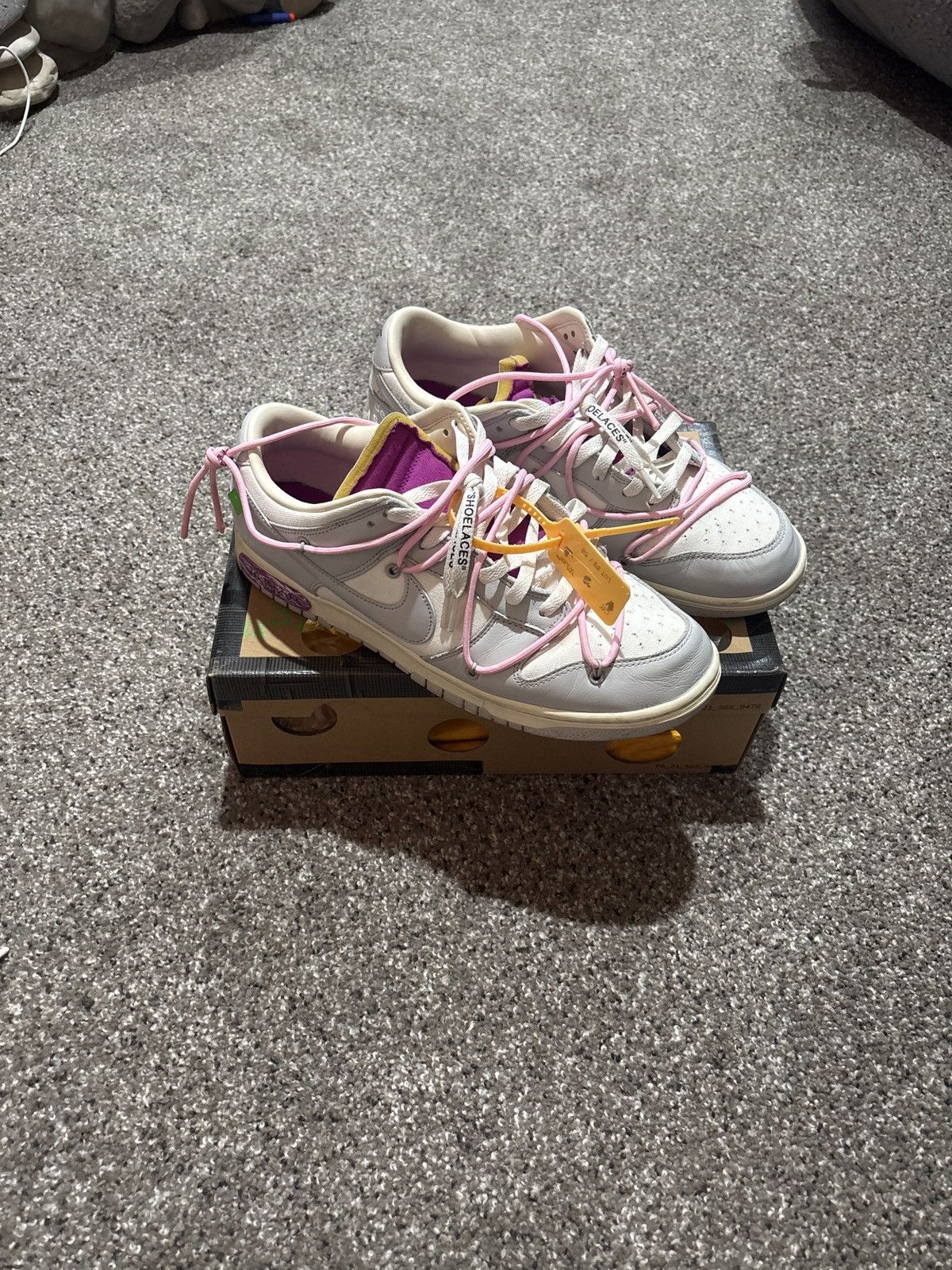 Nike × Off-White Off-white Nike dunk Lot 3 of 50 Size US 11.5 / EU 44-45 - 1 Thumbnail
