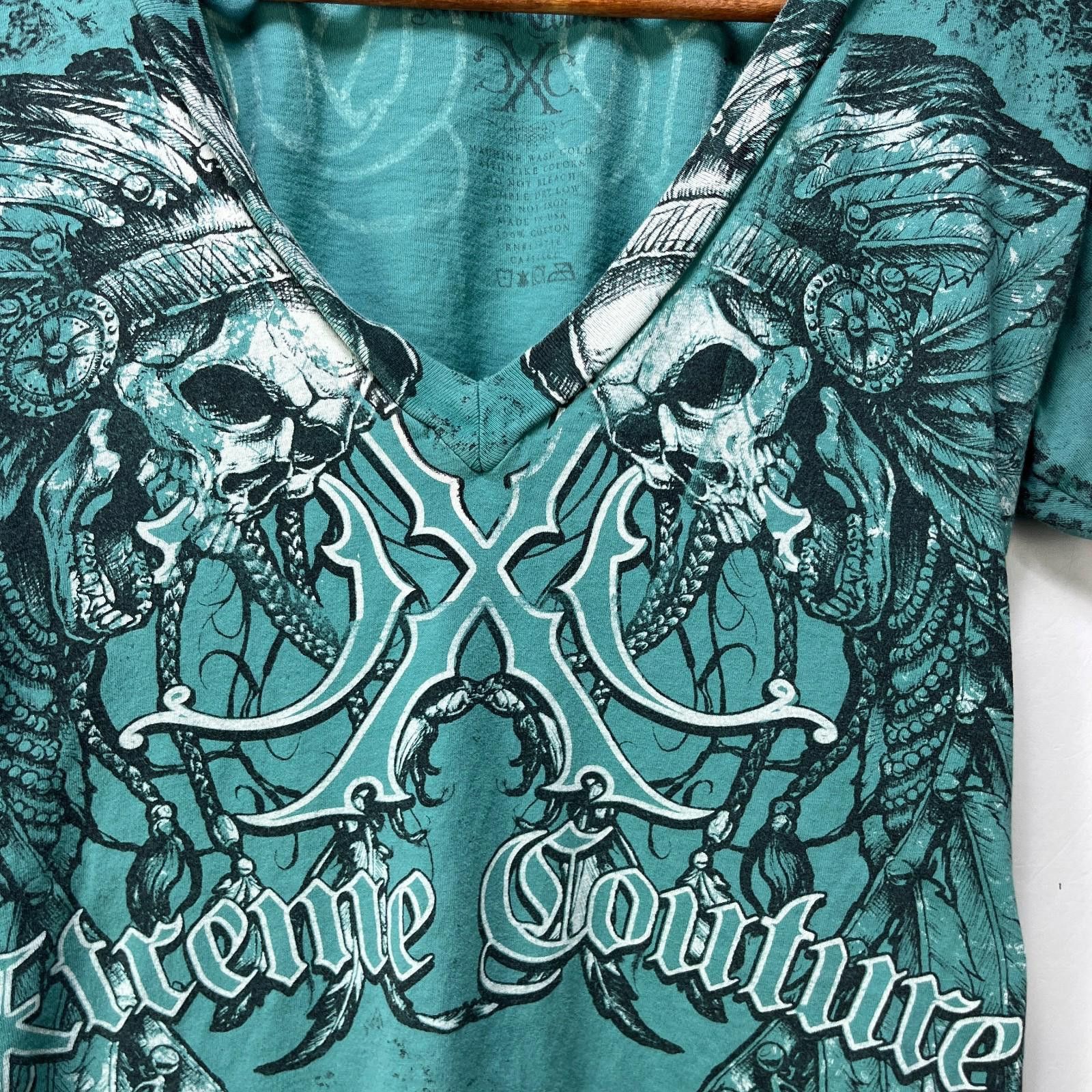 Vintage Vintage Extreme Couture Y2K Shirt MMA Womens Medium Size M / US 6-8 / IT 42-44 - 3 Thumbnail