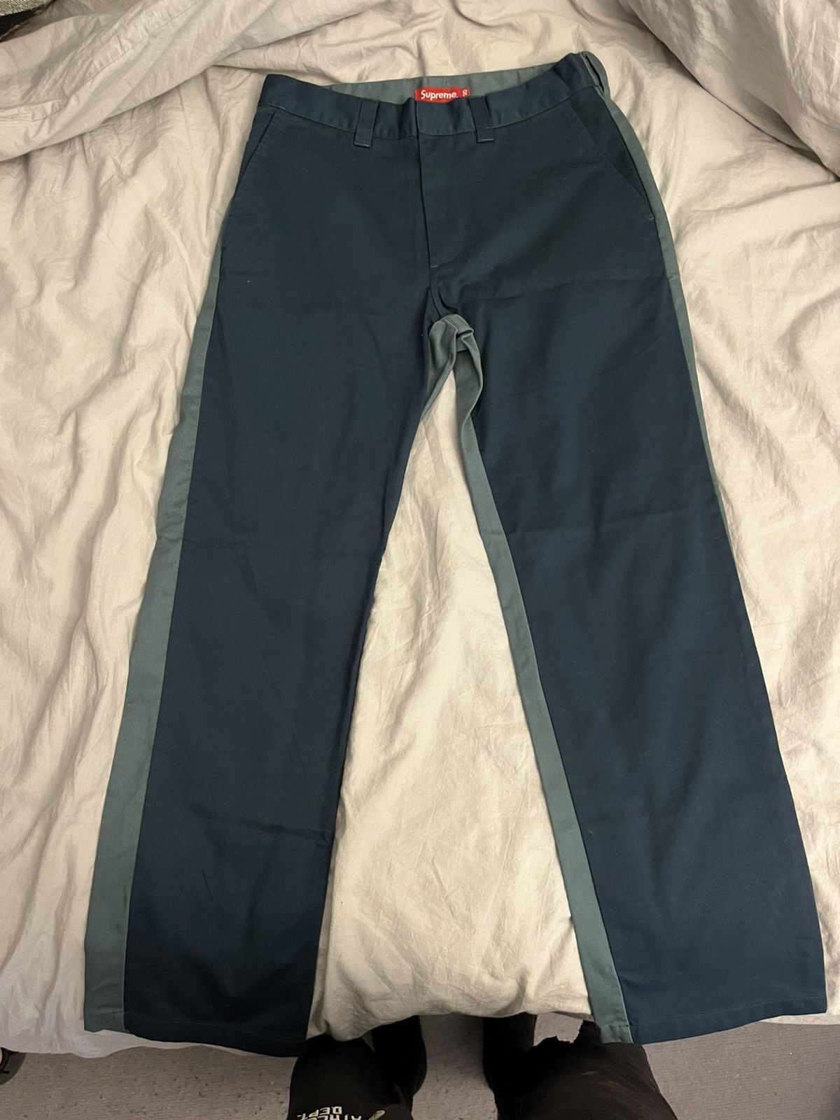 Supreme Supreme splits pants blue and green Size US 30 / EU 46 - 1 Thumbnail