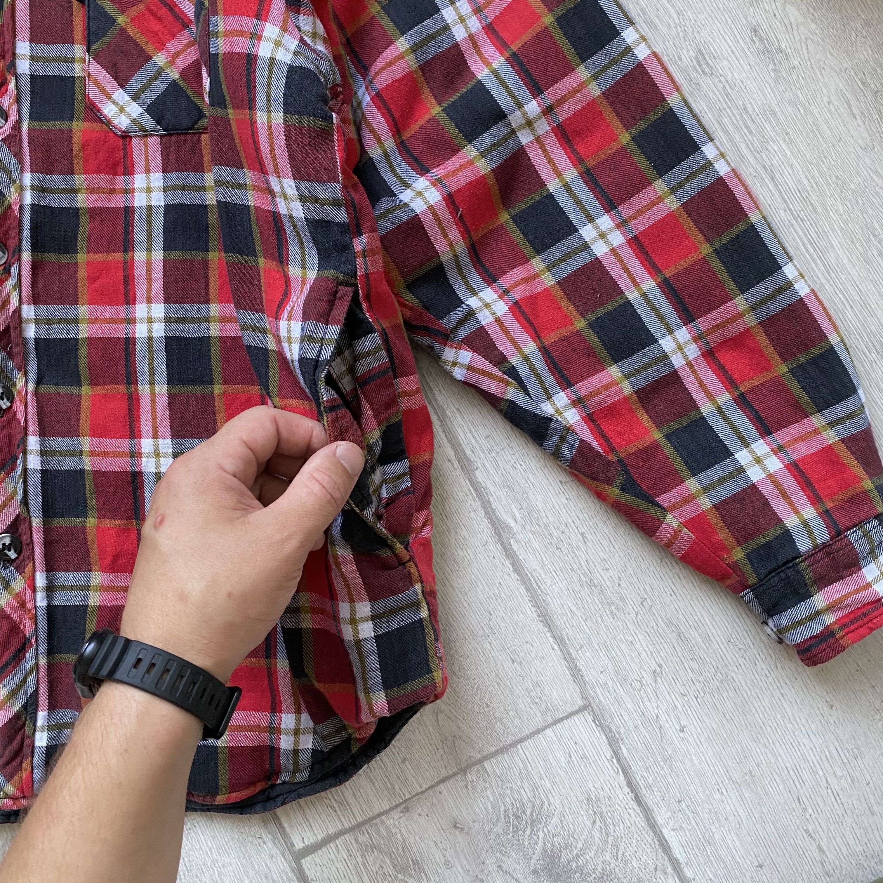 Dickies Vintage Flannel Dickies Quilted Work Jacket Shirt Overshirt Size US S / EU 44-46 / 1 - 5 Thumbnail