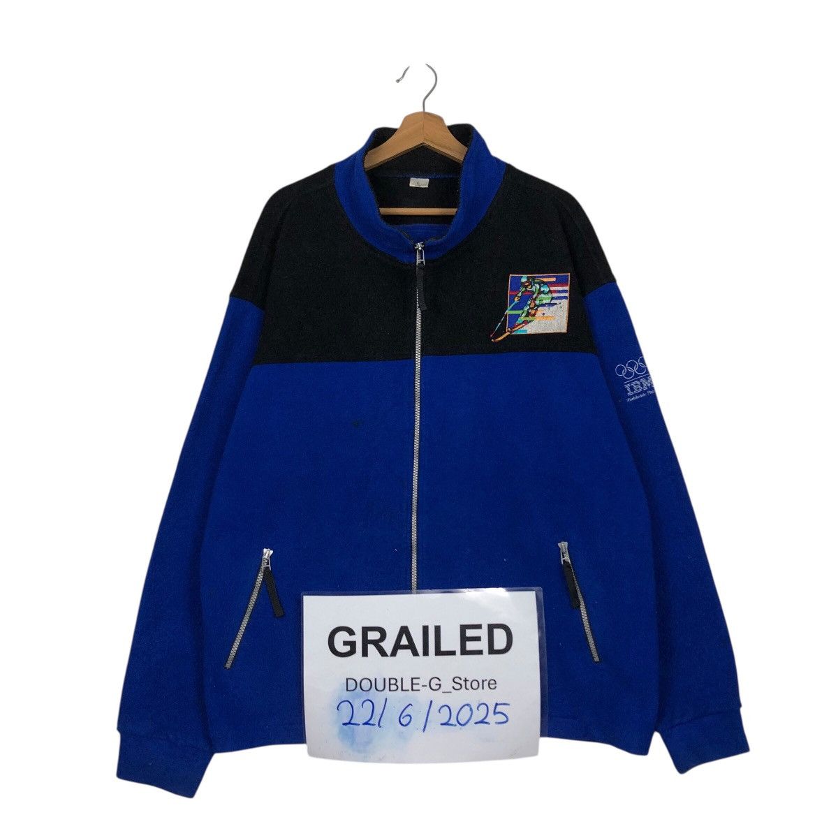 Japanese Brand 📌Vintage Fleece Zipper Jacket Olympic Big Logo Size US L / EU 52-54 / 3 - 1 Thumbnail