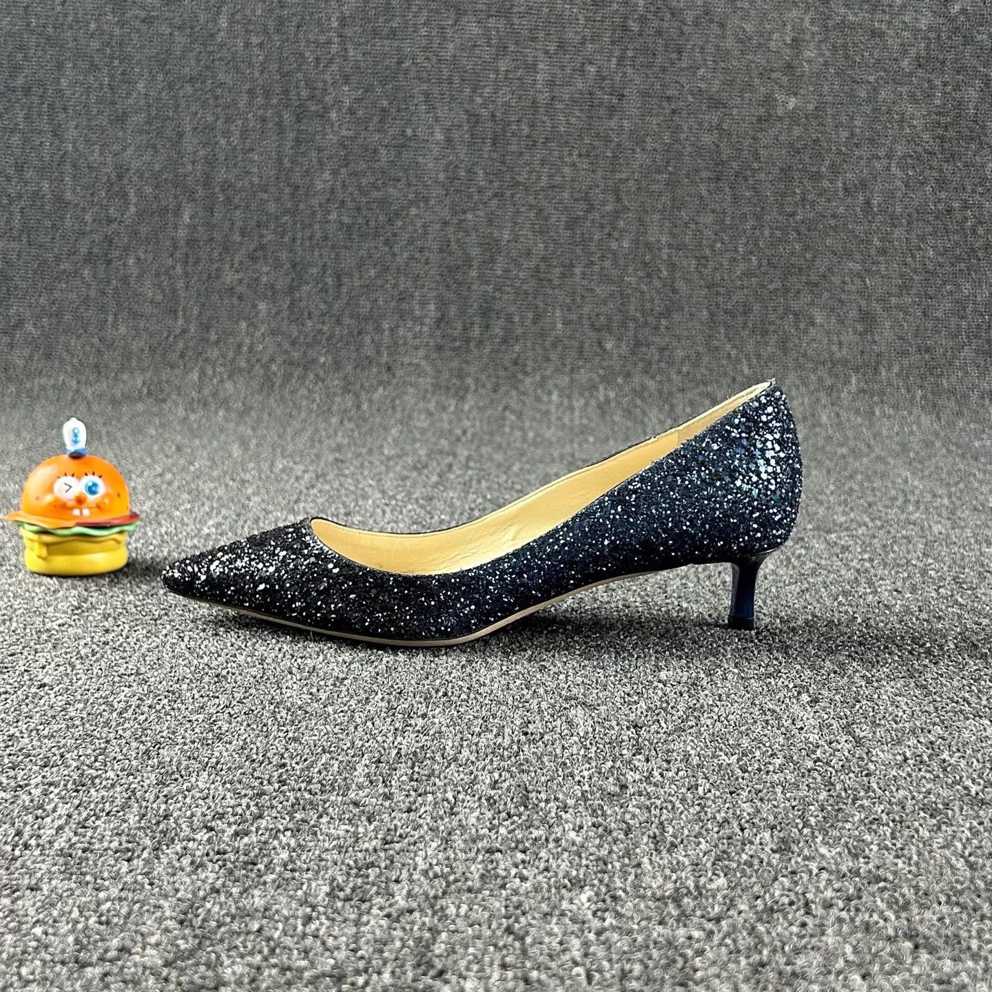 Jimmy Choo Jimmy Choo Sequin Crystal High Heels 35.5 EU Size US 4.5 / IT 34.5 - 4 Thumbnail