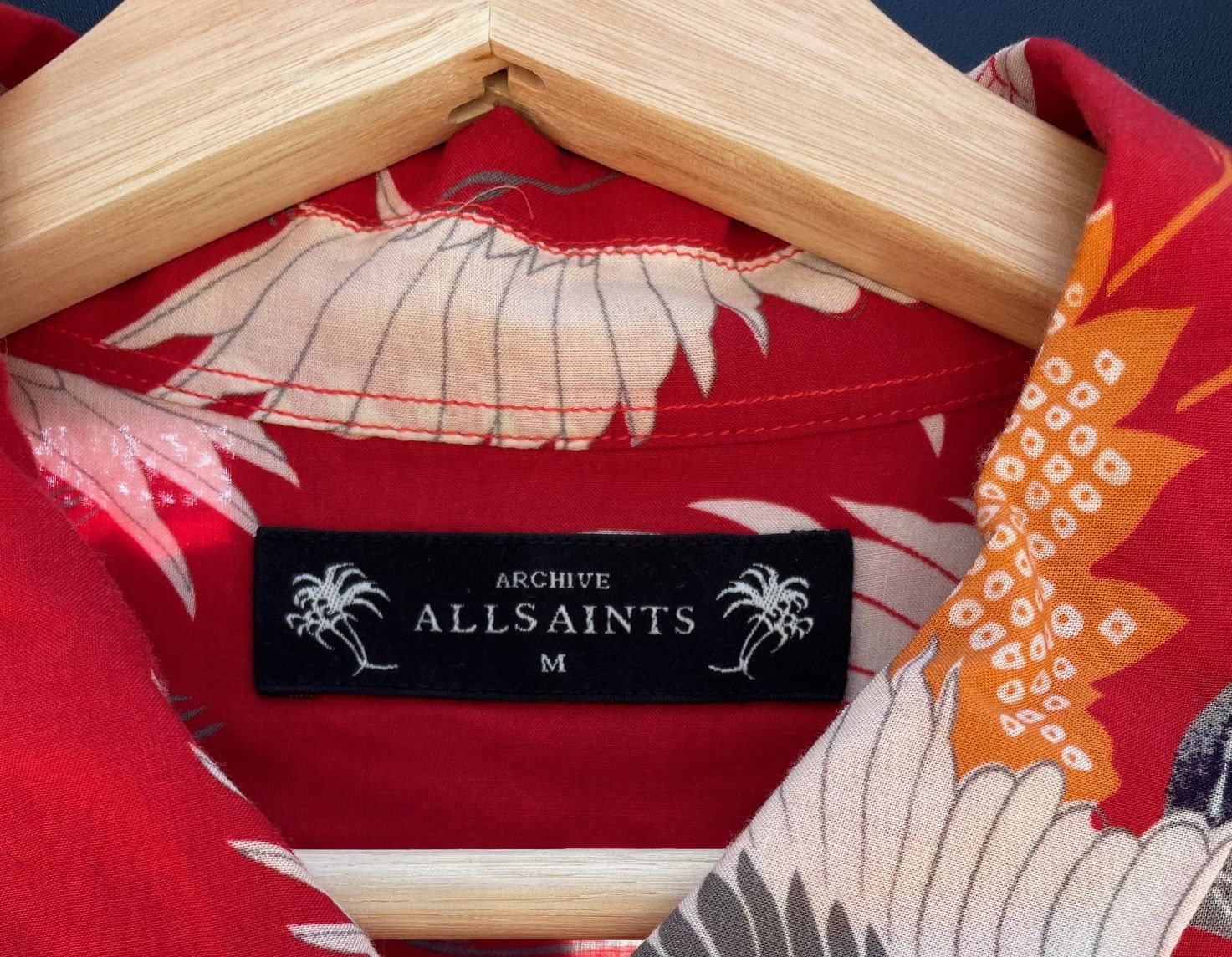 Allsaints AllSaints Tsuru Bird Shirt – Slim Fit – Size M Size US M / EU 48-50 / 2 - 3 Thumbnail