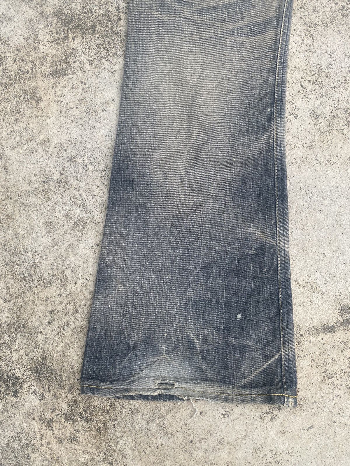 If Six Was Nine × Lee Flare Jeans Lee Distress Patchwork Clawmark Mud Bootcut Size US 32 / EU 48 - 16 Thumbnail