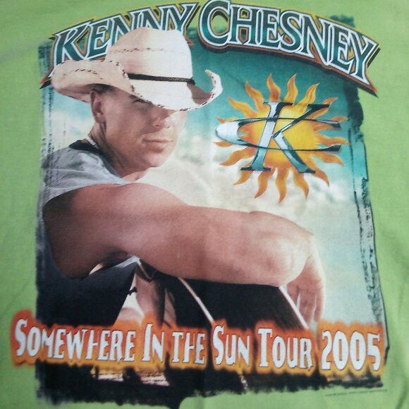 Band Tees × Vintage Vintage Kenny Chesney Somewhere In The Sun Tour 05 T-Shirt Size US L / EU 52-54 / 3 - 1 Thumbnail