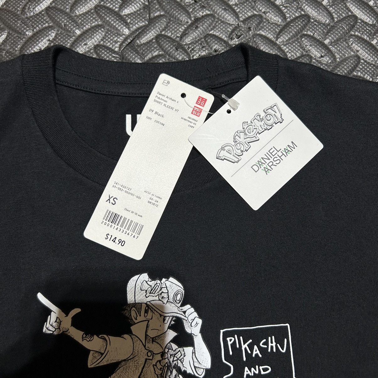 Pokemon × Uniqlo Uniqlo Pokemon Daniel Arsham Shirt Pikachu Black Mens XS NEW Size US XS / EU 42 / 0 - 4 Thumbnail