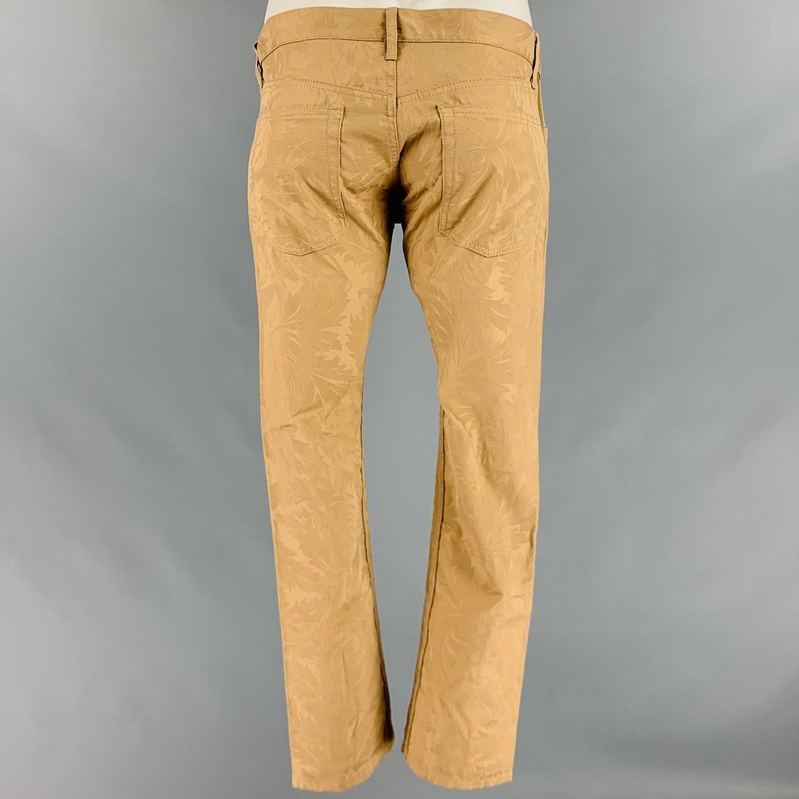 Junya Watanabe JUNYA WATANABE Size L Beige Damask Cotton Casual Pants Size US 34 / EU 50 - 3 Thumbnail