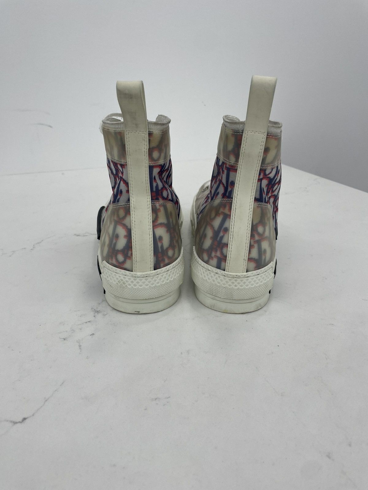 Dior Dior B23 Hi-Top white red and blue Size US 8 / EU 41 - 4 Thumbnail