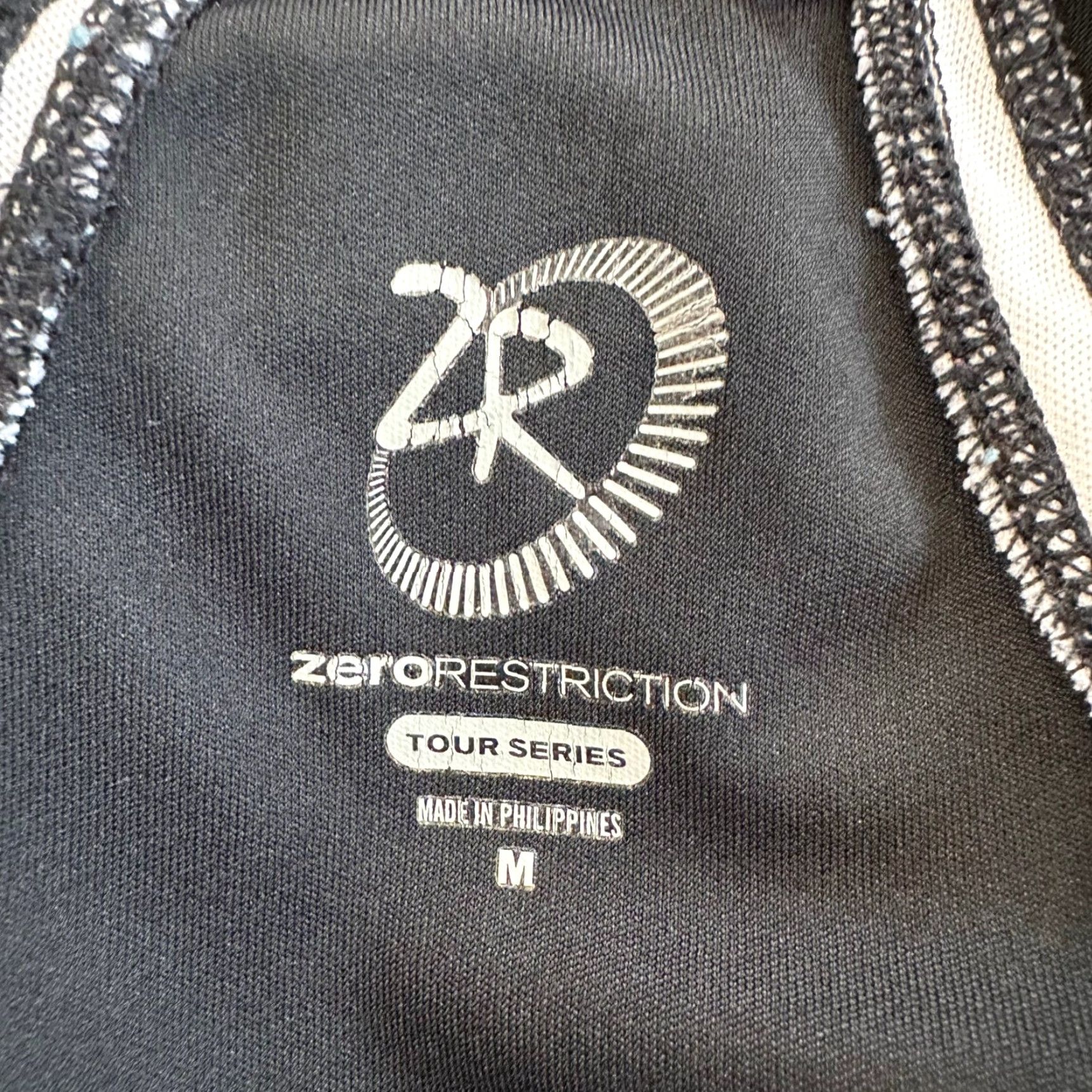 Vintage Zero Restriction Mens Tour Series Quarter Zip Pullover Black White Size M Size US M / EU 48-50 / 2 - 6 Thumbnail
