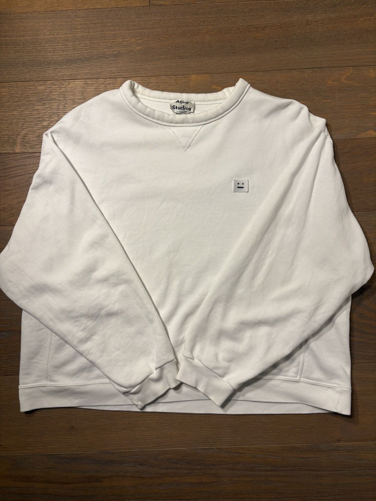 Acne Studios Acne Studios White Nash Sweater Size US S / EU 44-46 / 1 - 1 Thumbnail