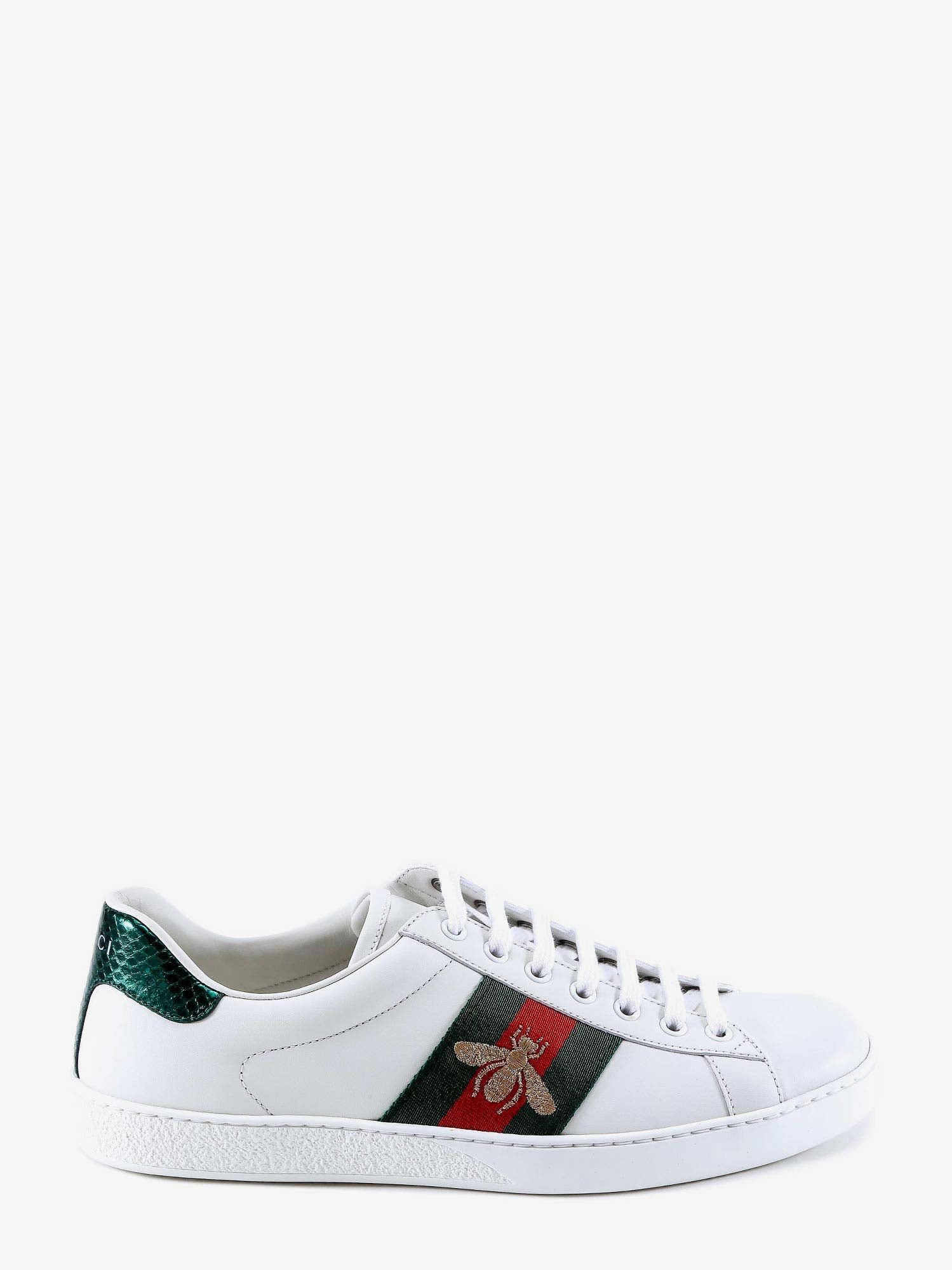 image of Gucci Ace Man White Sneakers, Men's (Size 12)