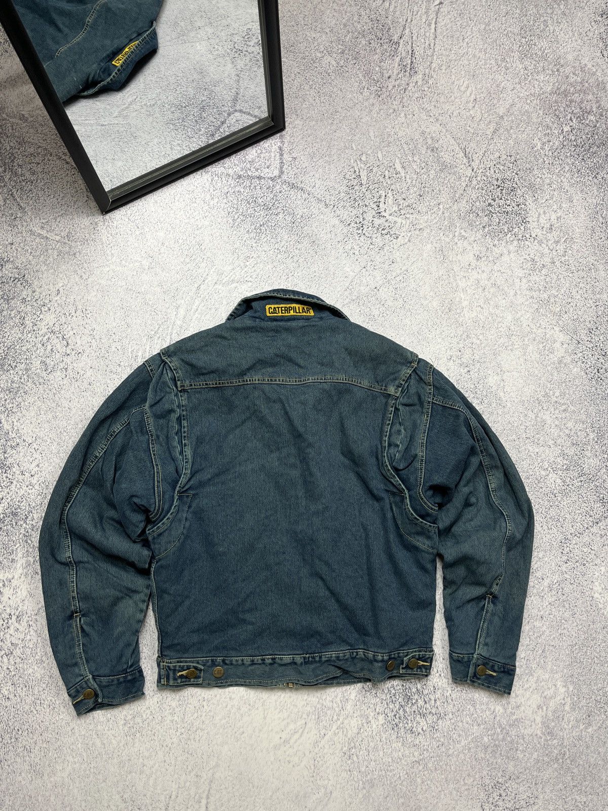 Caterpillar Vintage 90’s Cat Active Plaid Work Jacket Denim Caterpillar Size US S / EU 44-46 / 1 - 12 Thumbnail
