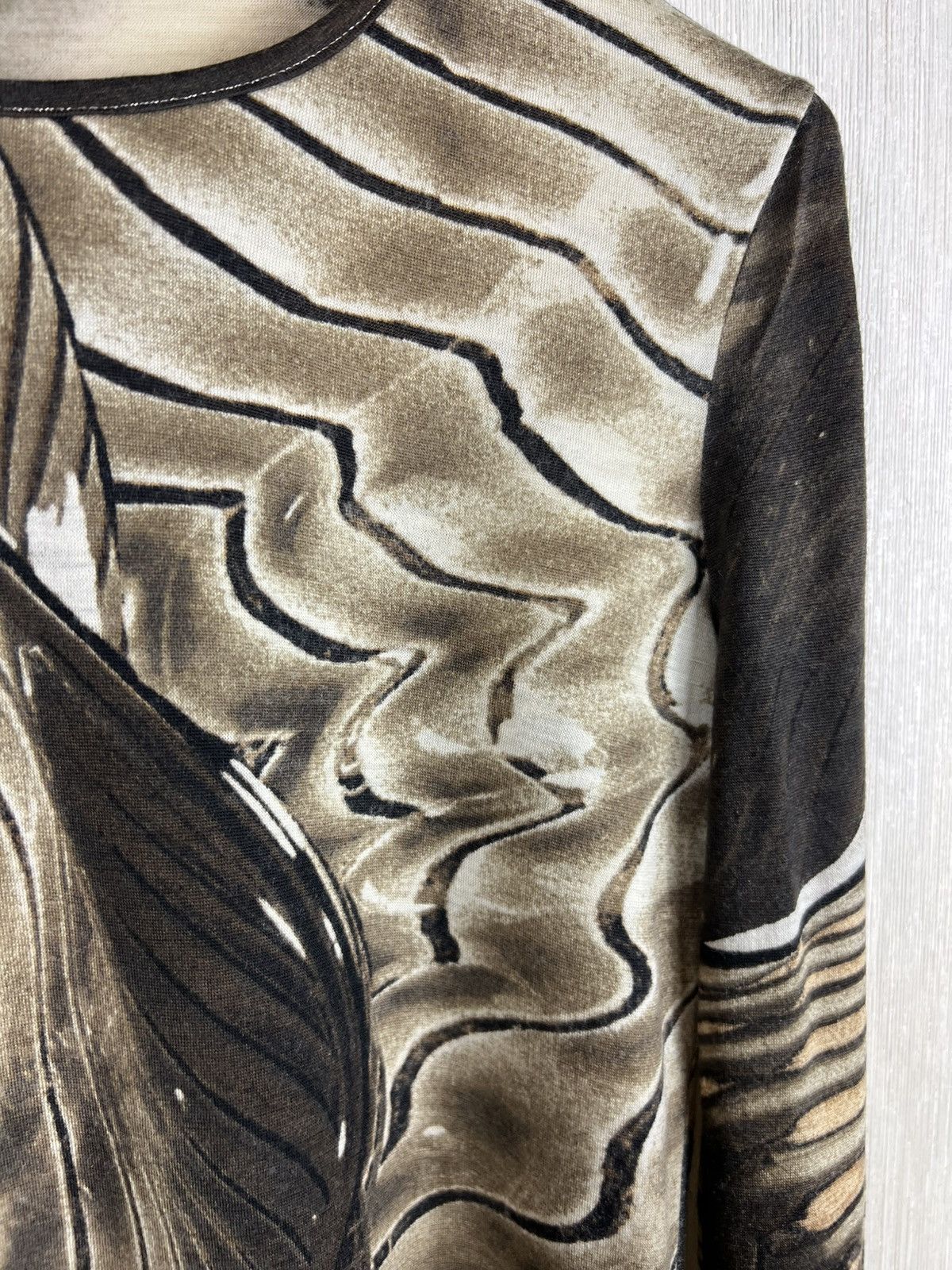Roberto Cavalli Roberto Cavalli y2k mesh abstract spectrum full print blouse Size XS / US 0-2 / IT 36-38 - 8 Thumbnail