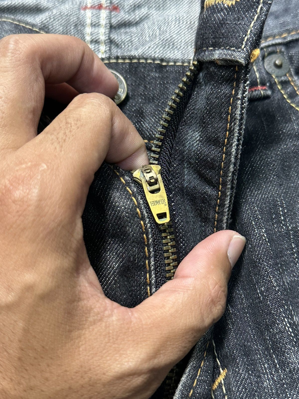 Undercover × Uniqlo 2000s Edwin 512 Flare Distressed Washed Denim Size US 32 / EU 48 - 10 Thumbnail