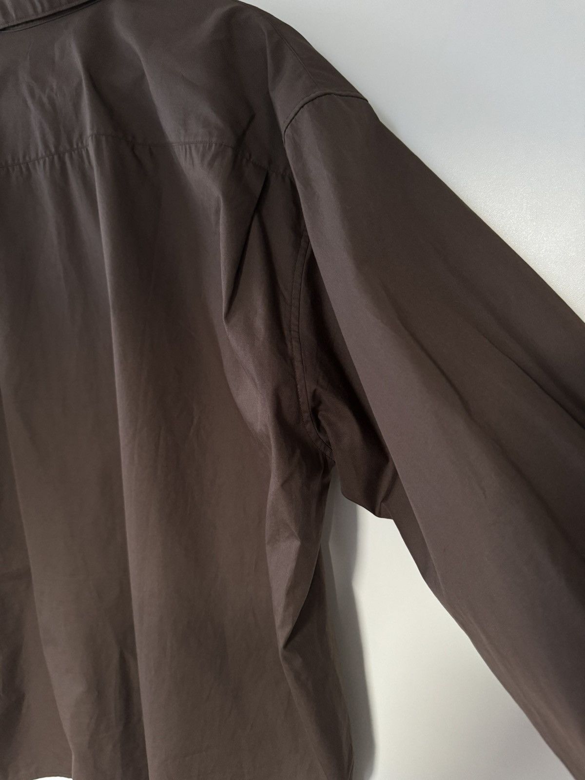 Lemaire Twisted Shirt in Brown Cotton 54 Size US XXL / EU 58 / 5 - 13 Thumbnail
