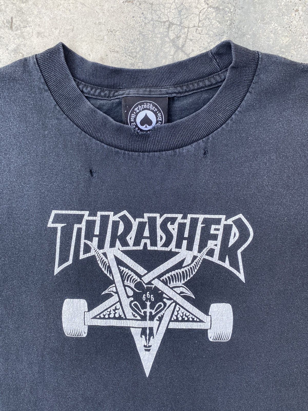 Vintage Rare🔥Vintage Distressed Thrasher Metal 666 Tees Size US M / EU 48-50 / 2 - 3 Thumbnail