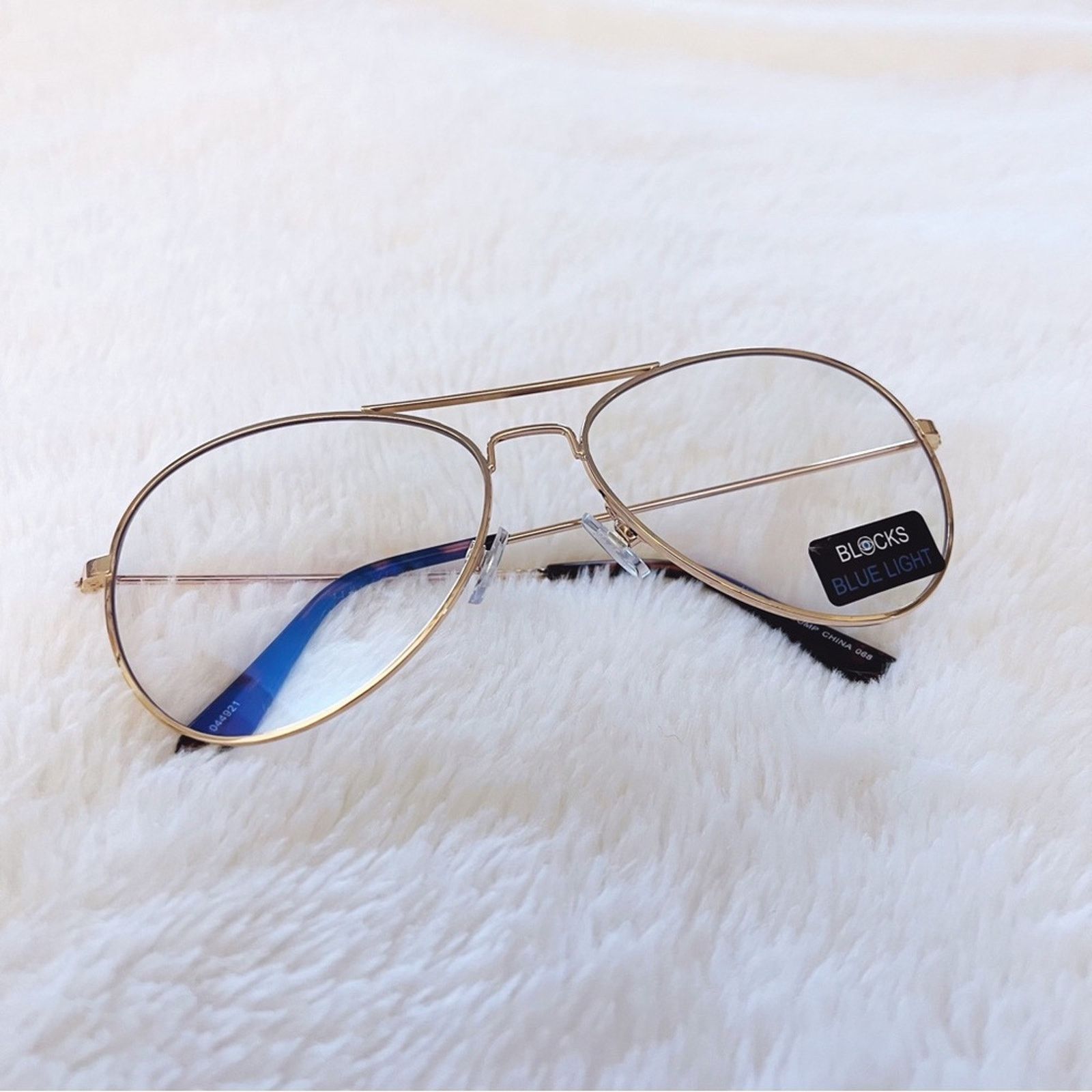 Other Nolan Gold Blue Light Glasses Size ONE SIZE - 5 Thumbnail