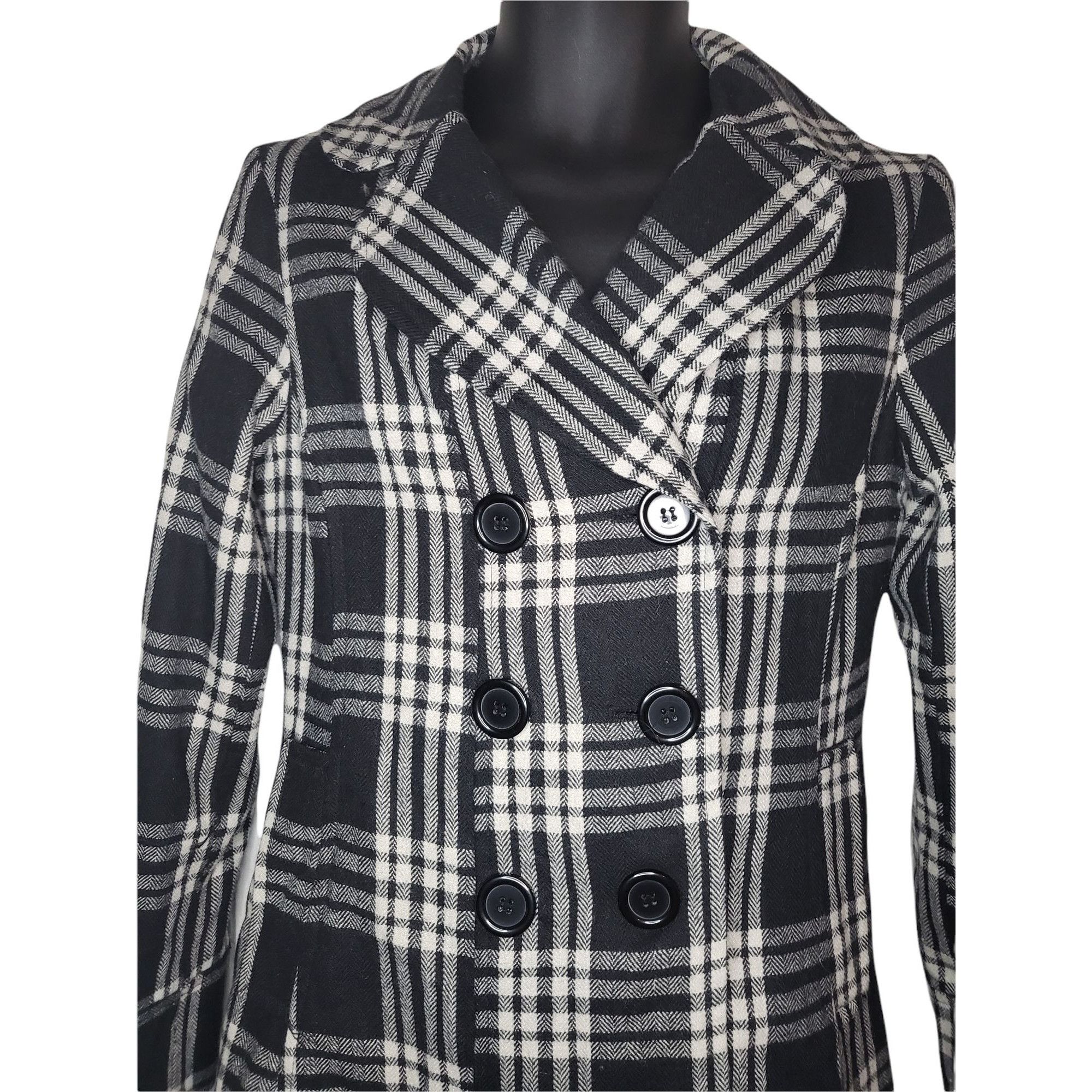 Forever 21 Forever 21 Trench Coat Women Sz M Plaid 6 Button Boho Winter Size M / US 6-8 / IT 42-44 - 3 Thumbnail