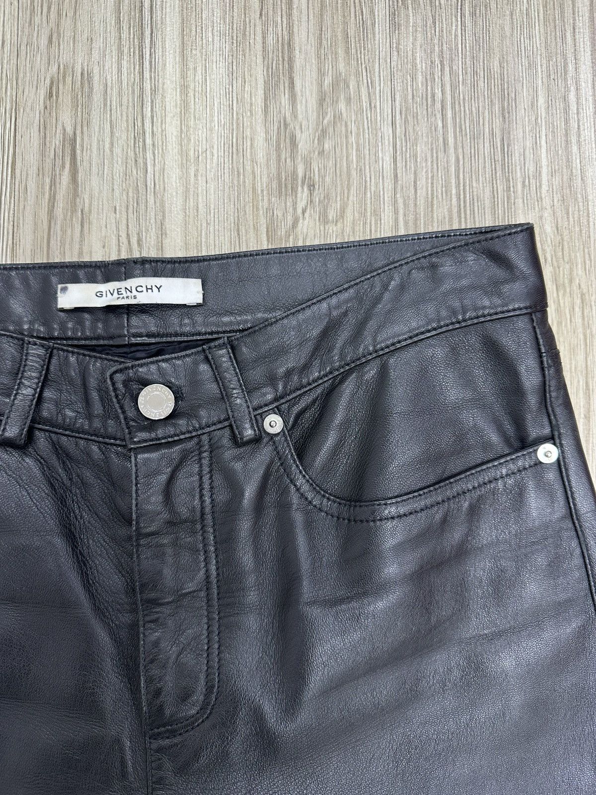 Givenchy Givenchy Riccardo Tischi 3 Star Leather Pants Size US 30 / EU 46 - 4 Thumbnail