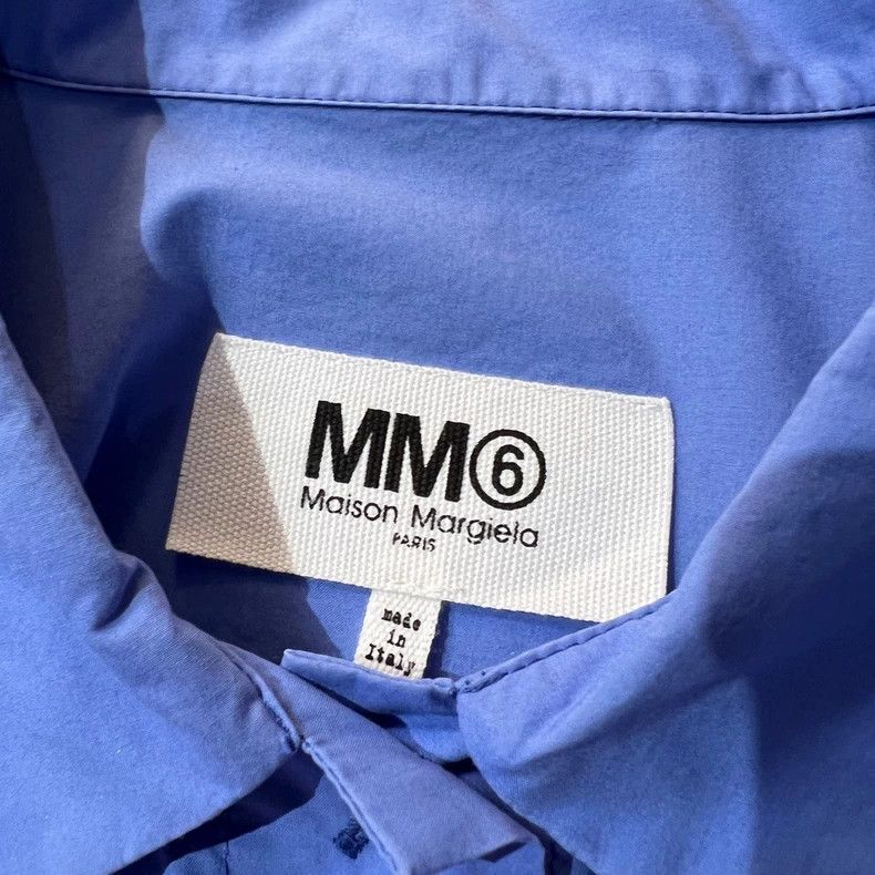 Maison Margiela Maison Margiela Blue stitched sleeve shirt 2501-Nextarrow Size US XXS / EU 40 - 4 Thumbnail