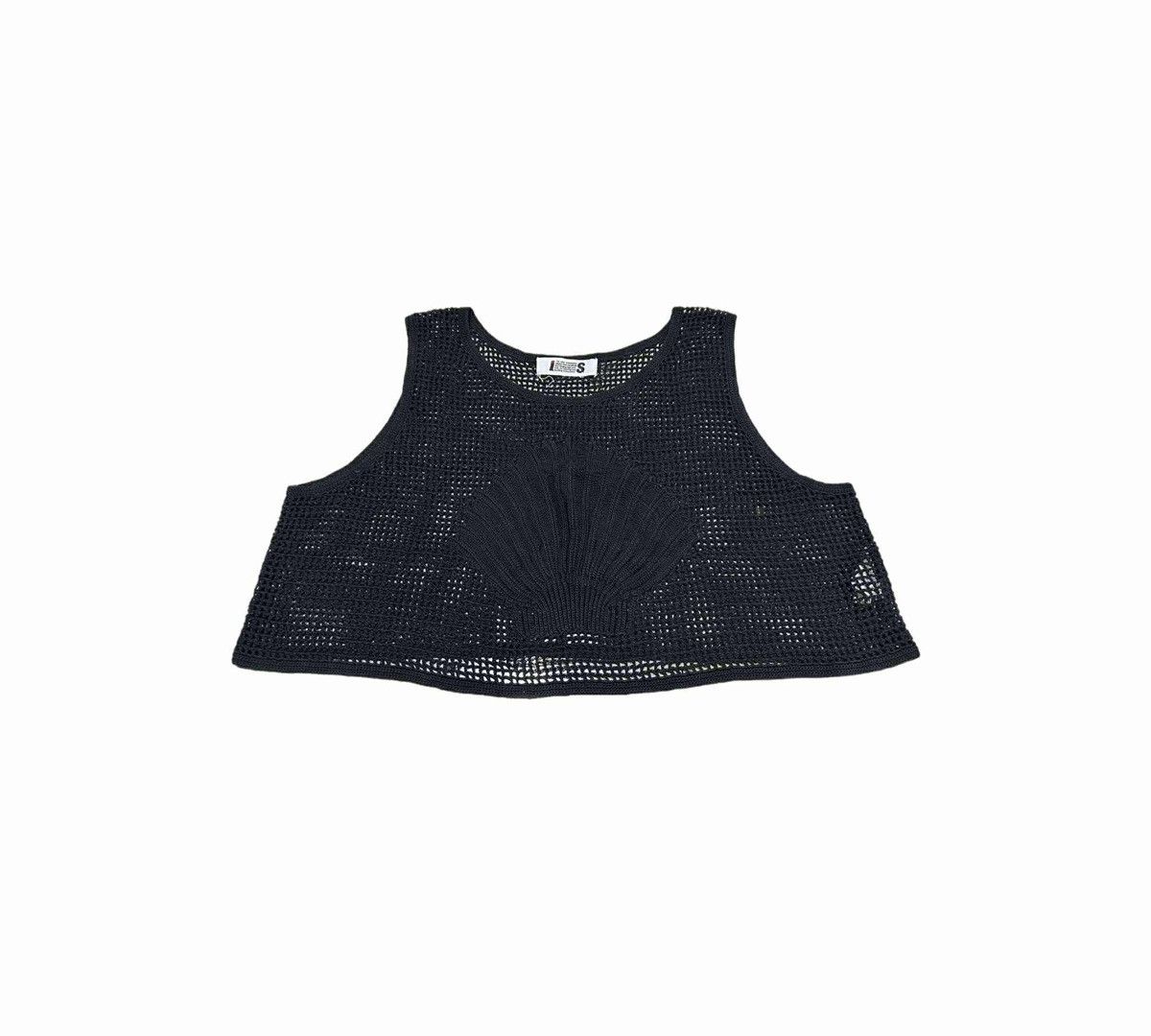 Issey Miyake 🔥Vintage IS Issey Miyake Cropped Mesh Tank Top Size US XS / EU 42 / 0 - 1 Thumbnail