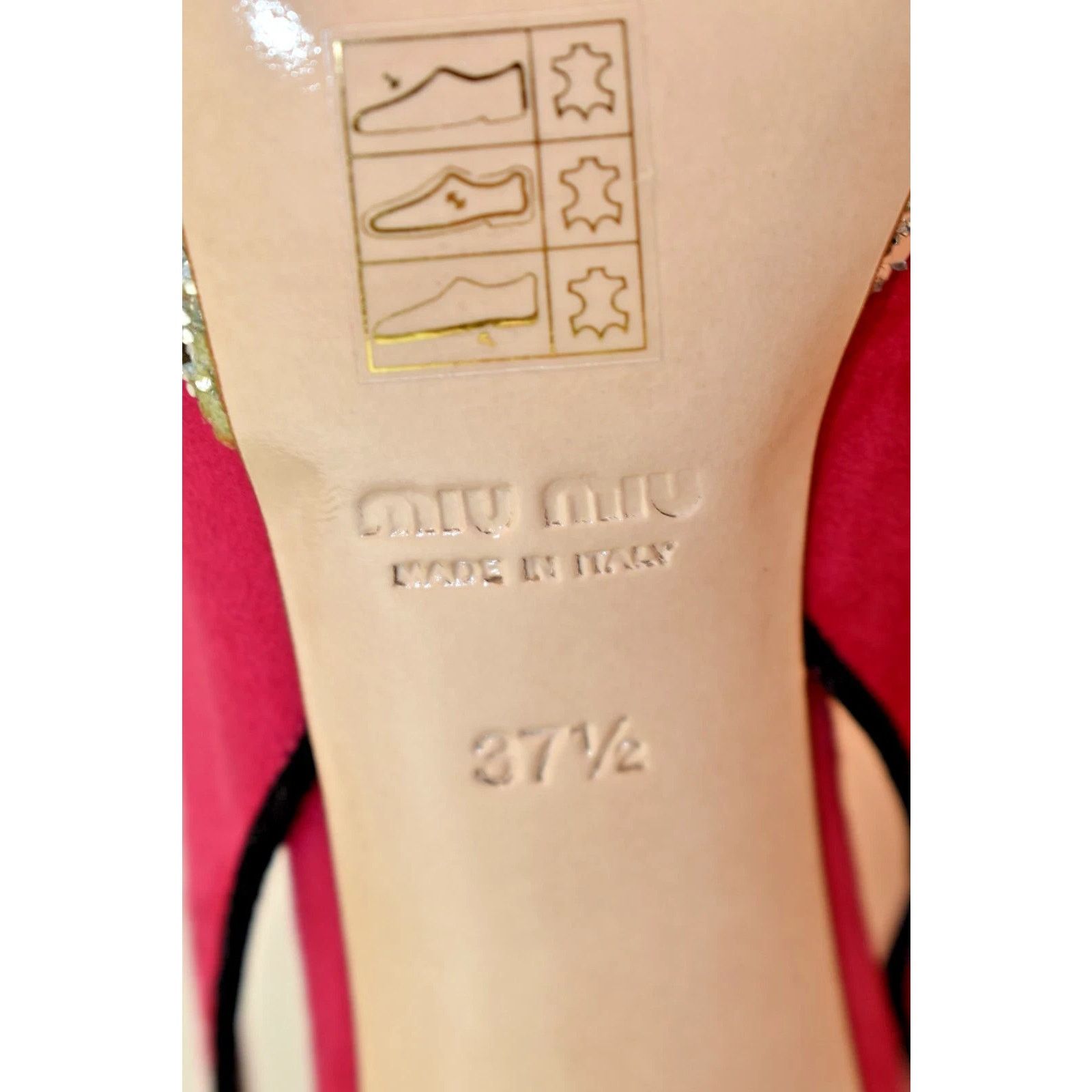 Miu Miu MIU MIU PRADA PINK SUEDE JEWELED CRYSTALS' HEELS PUMPS 37.5 Size US 7.5 / IT 37.5 - 6 Thumbnail