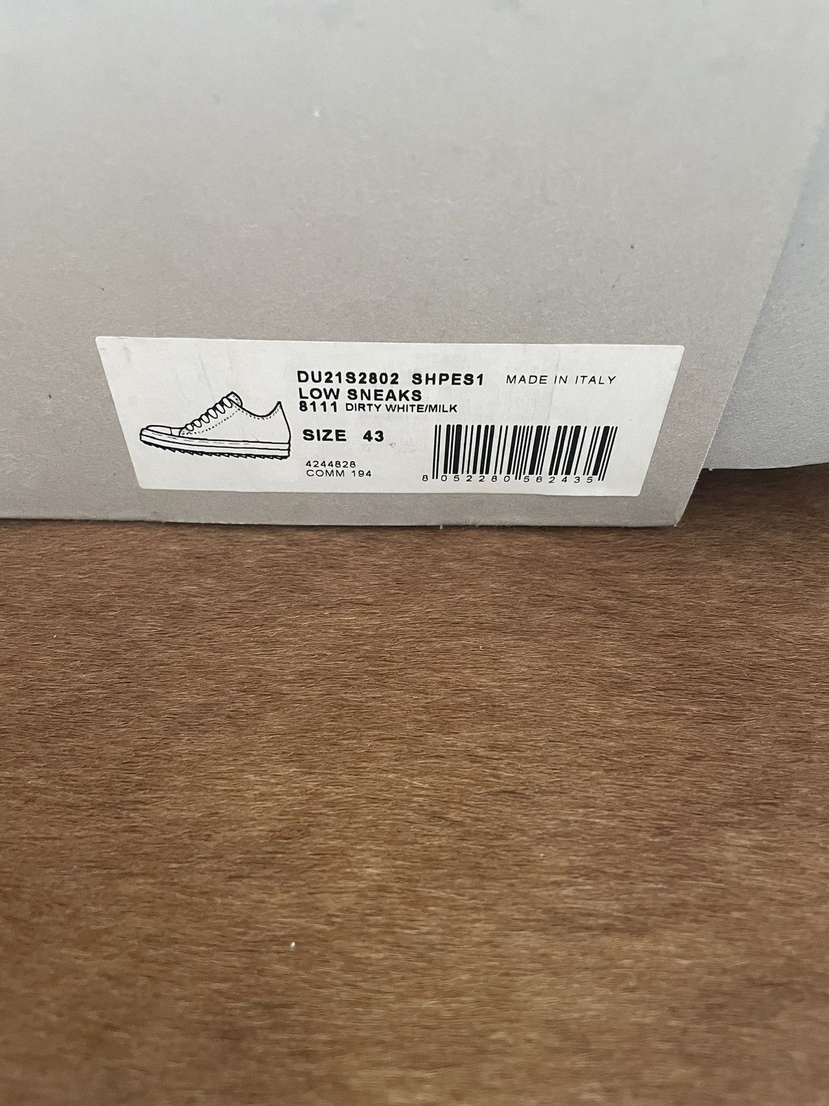 Rick Owens Drkshdw Rick Owens Low Ramones SS21 Dirty White Milk Size 43 Size US 10 / EU 43 - 9 Thumbnail