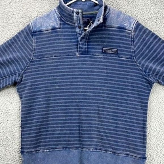 Vineyard Vines Vineyard Vines Sweatshirt Mens Small Blue Pullover Logo Solid Breathable Zip Vintage? (No) Size US S / EU 44-46 / 1 - 3 Thumbnail