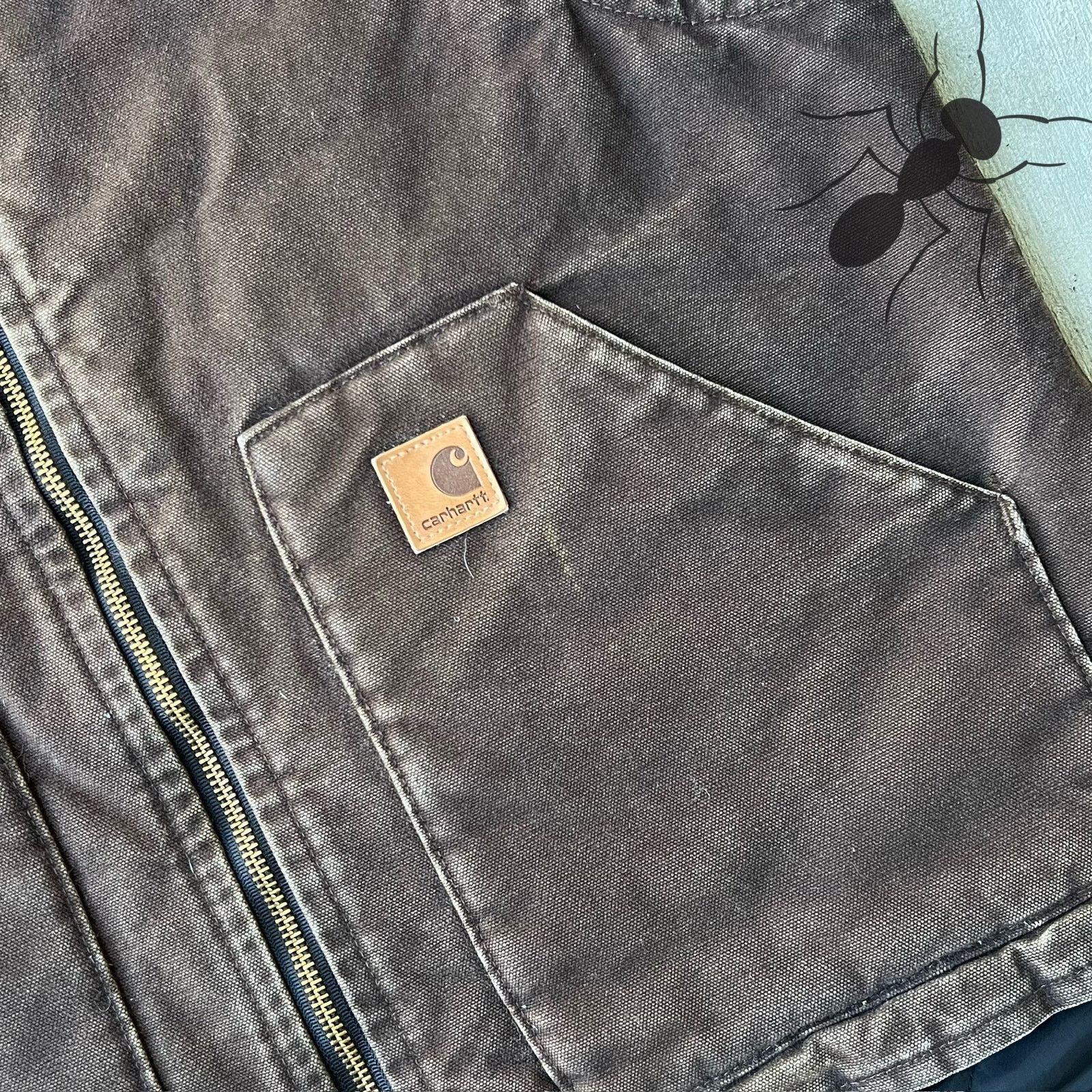 Carhartt × Vintage Carhartt V02 DKB brown work wear vest Size US L / EU 52-54 / 3 - 3 Thumbnail