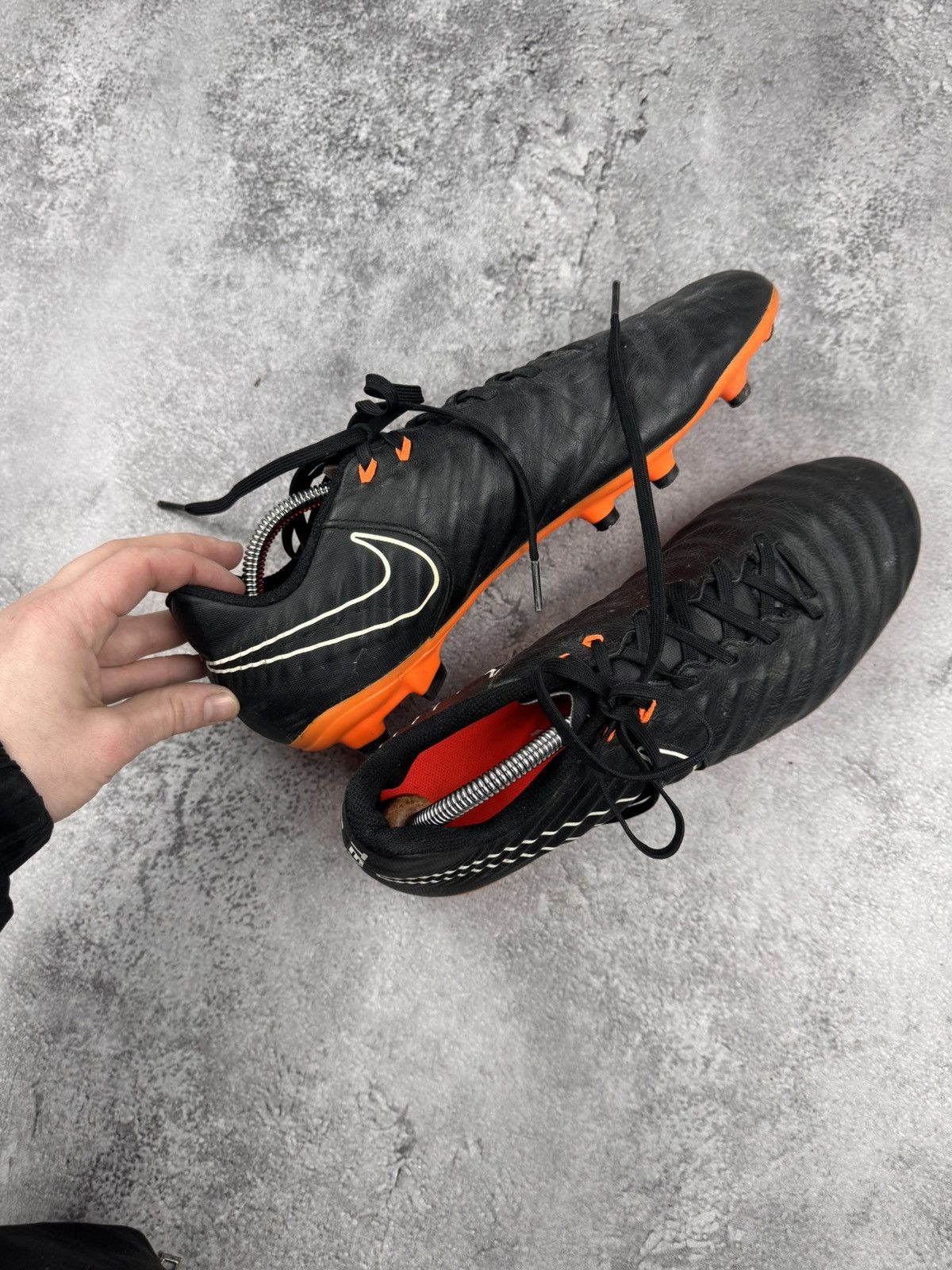 Nike Nike Tiempo Legend 7 Academy FG Black Orange Football Boots Size US 10 / EU 43 - 7 Thumbnail