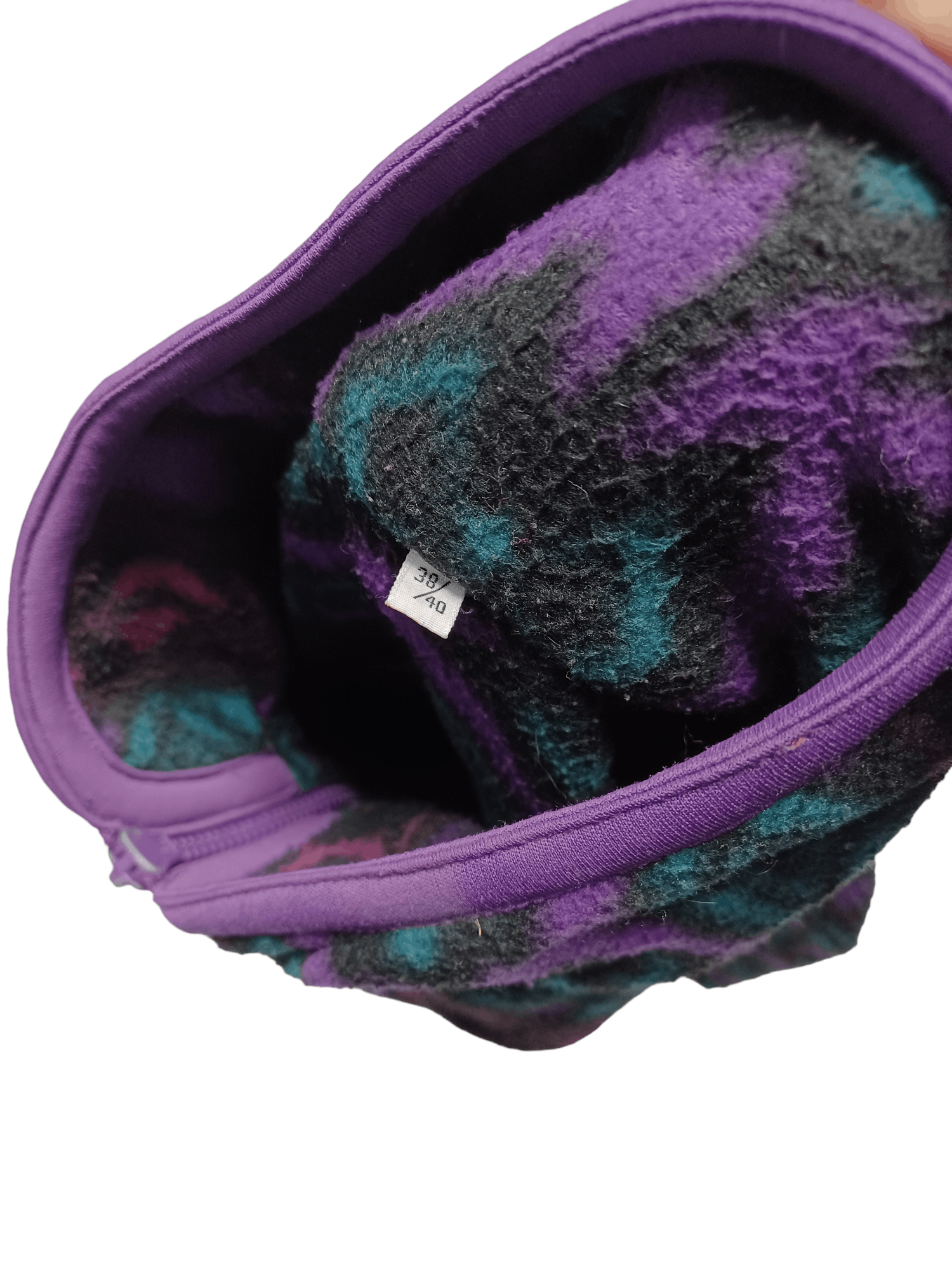 Other VINTAGE 80S OR 90S CRAZY FLEECE ZIP JACKET Size US M / EU 48-50 / 2 - 3 Thumbnail
