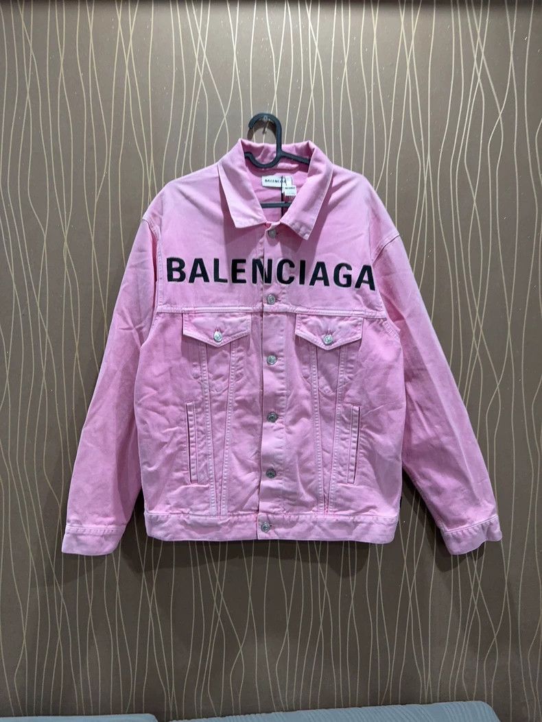 Balenciaga Balenciaga Pink Denim Jacket Size 32 - dmc Size US XS / EU 42 / 0 - 1 Thumbnail