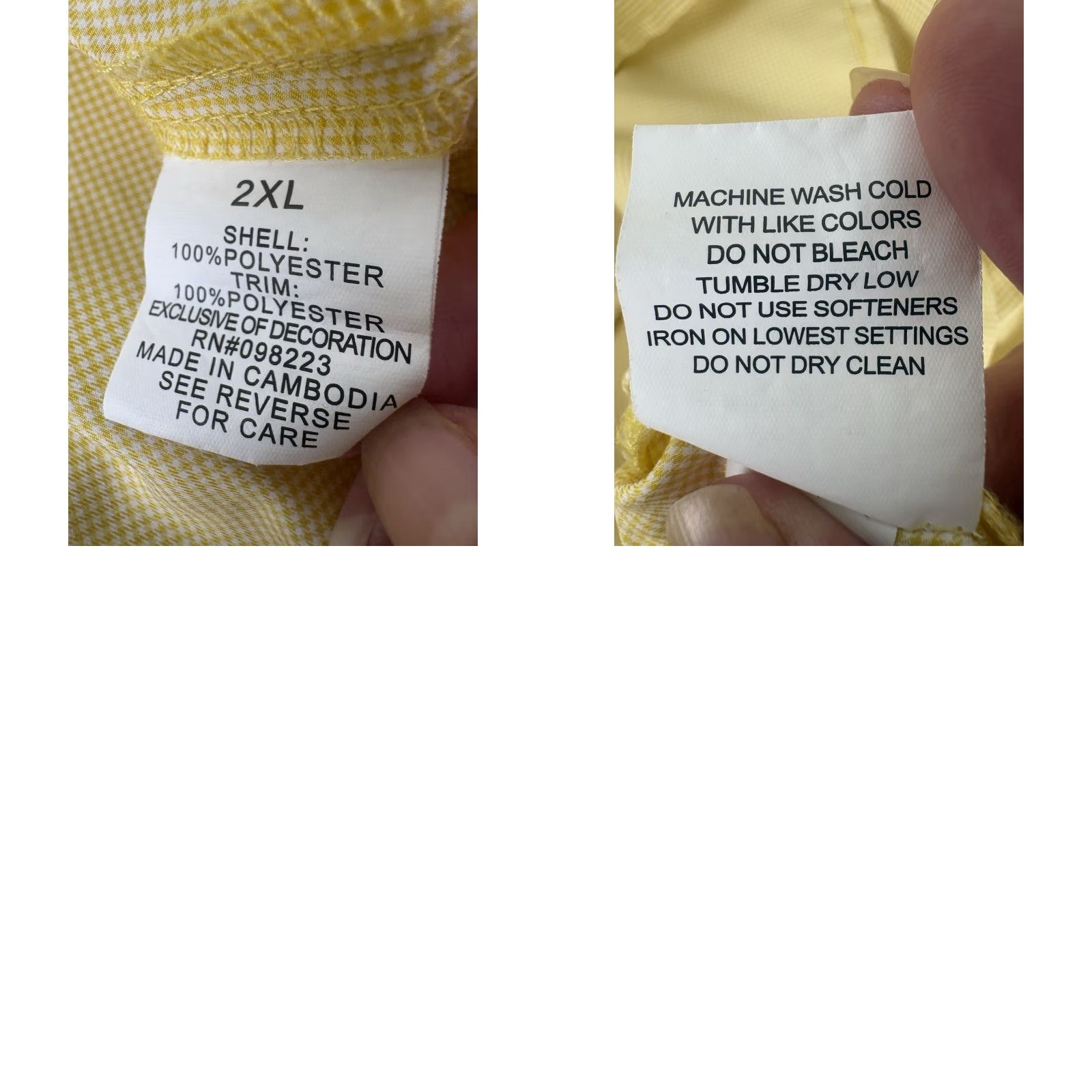 Vintage Magellan Outdoors Angler Fit Fish Gear Button Up Shirt Men’s 2XL Yellow/White Check Size US XXL / EU 58 / 5 - 8 Thumbnail