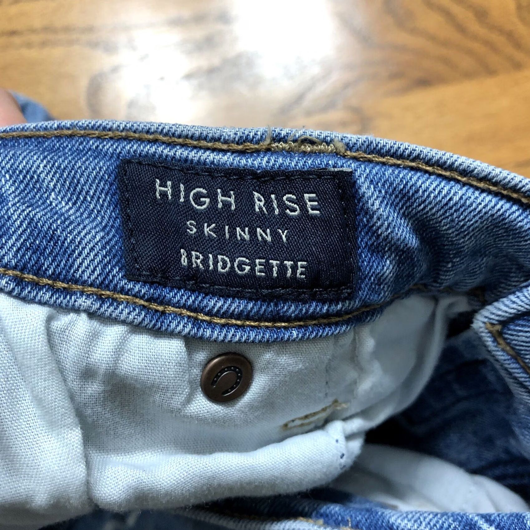 Lucky Brand Lucky Brand Jeans Womens Blue Skinny Bridgette High Rise 12/31 X 27 90s Size 34" / US 12 / IT 48 - 7 Thumbnail