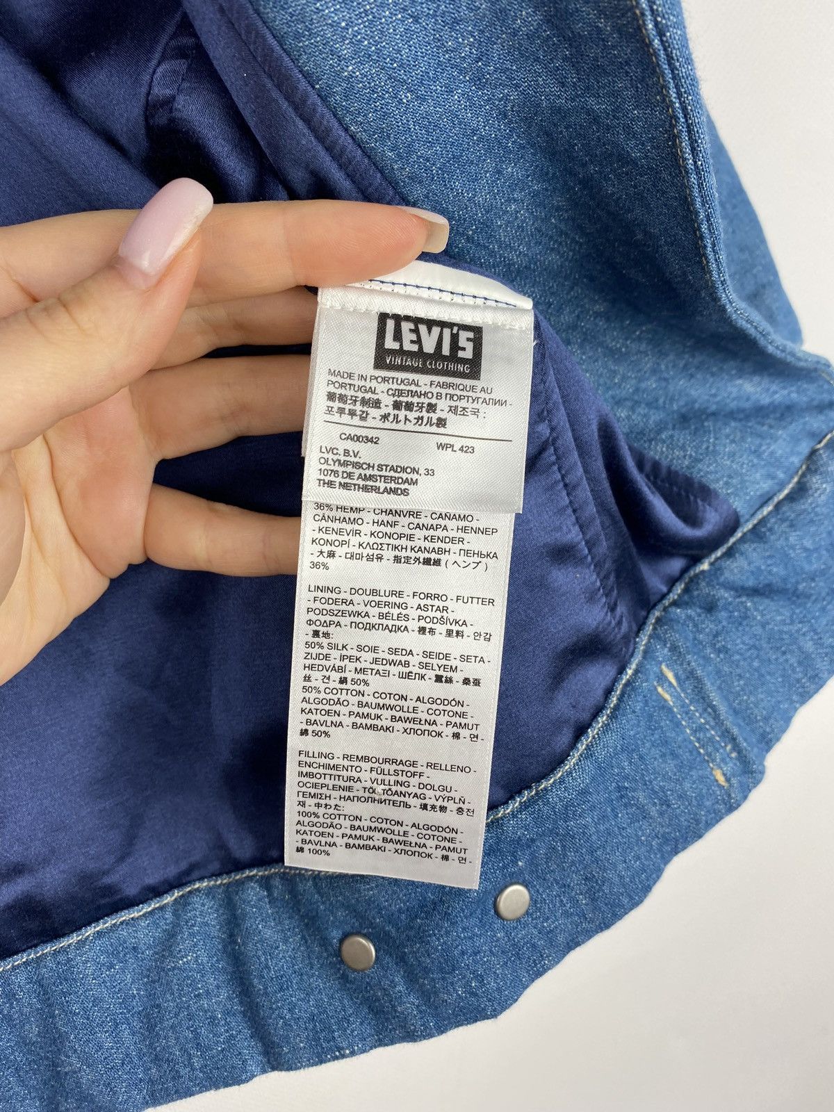 Levi's Vintage Clothing Rare Levi’s Vintage Clothing Red Jeans denim kimono jacket Size S / US 4 / IT 40 - 11 Thumbnail