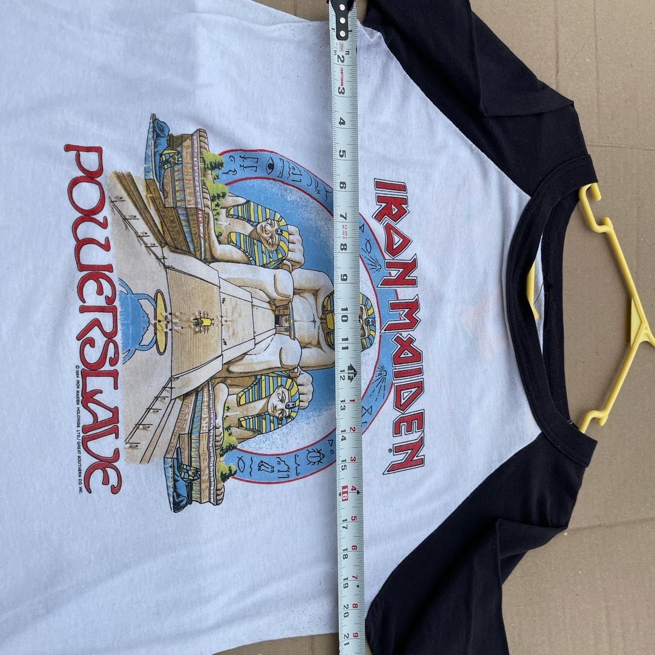 Vintage Vintage 1984 Iron Maiden powerslave raglan baseball tee Size US XL / EU 56 / 4 - 4 Thumbnail