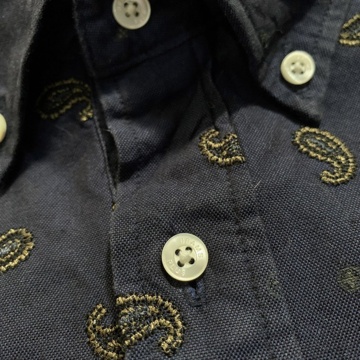 Beams Plus 🔥Beams plus Japan Paisley embroidery poloshirt Size US M / EU 48-50 / 2 - 7 Thumbnail