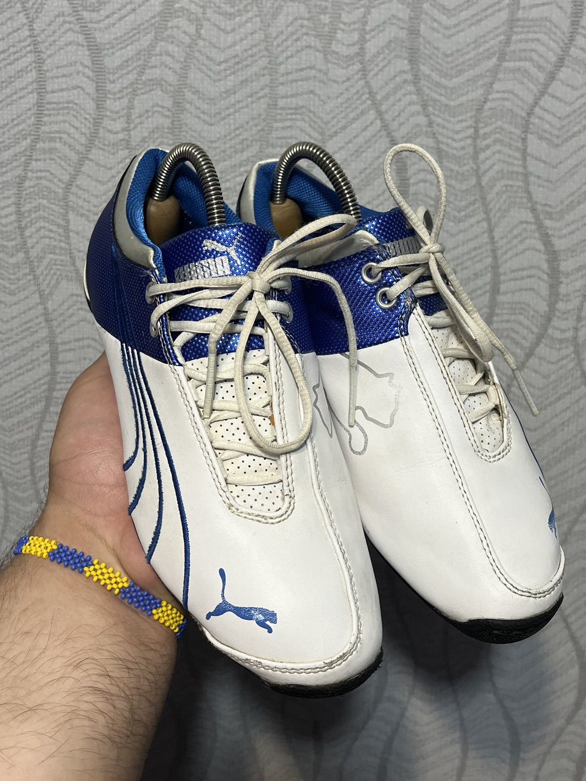 Puma Vintage Puma White Leather Speed Cat Streetwear Sneakers US4 Size US 4 / IT 34 - 3 Thumbnail