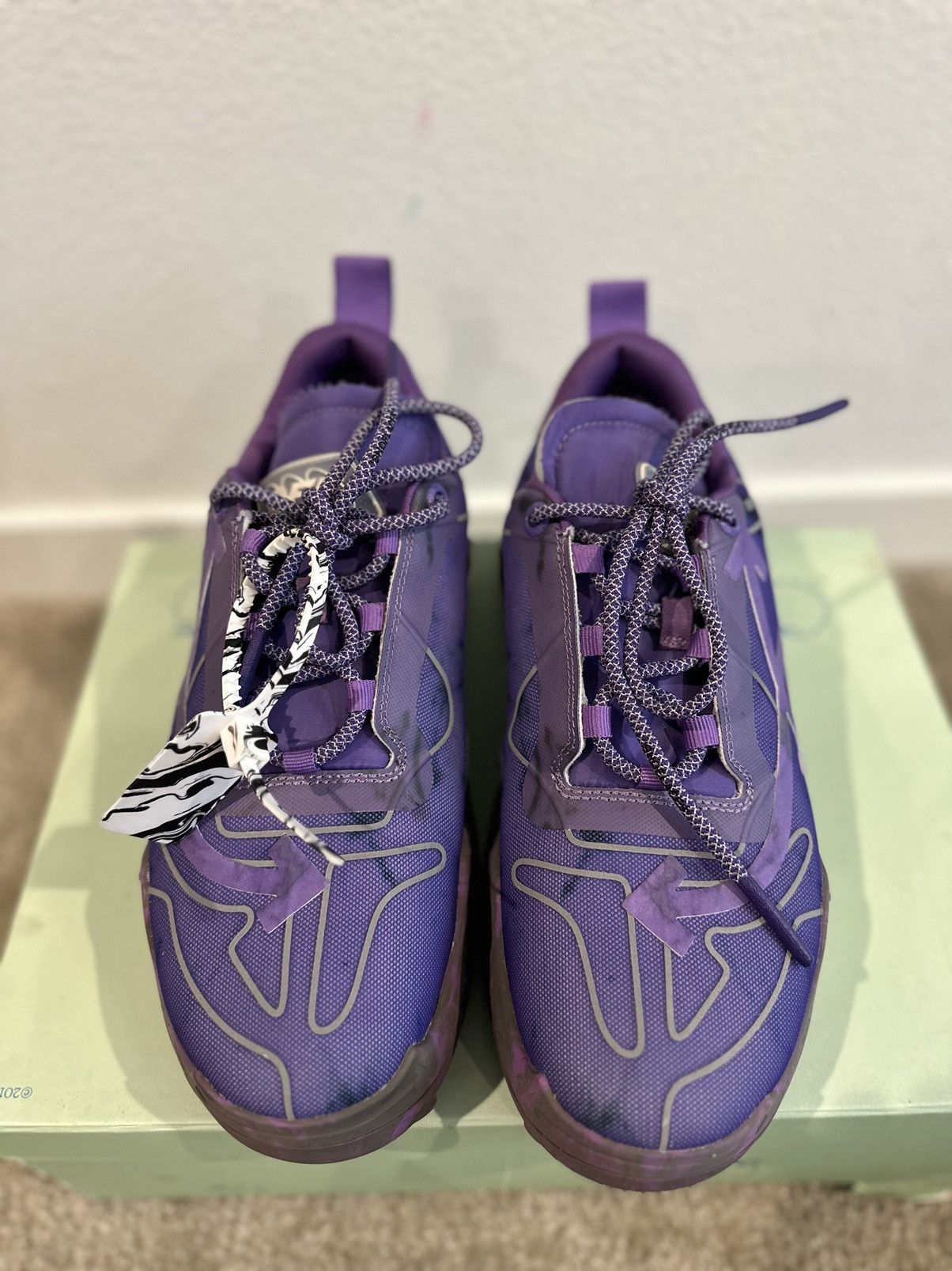 Off-White ODSY 1000 Mesh Violet Size US 12 / EU 45 - 3 Thumbnail