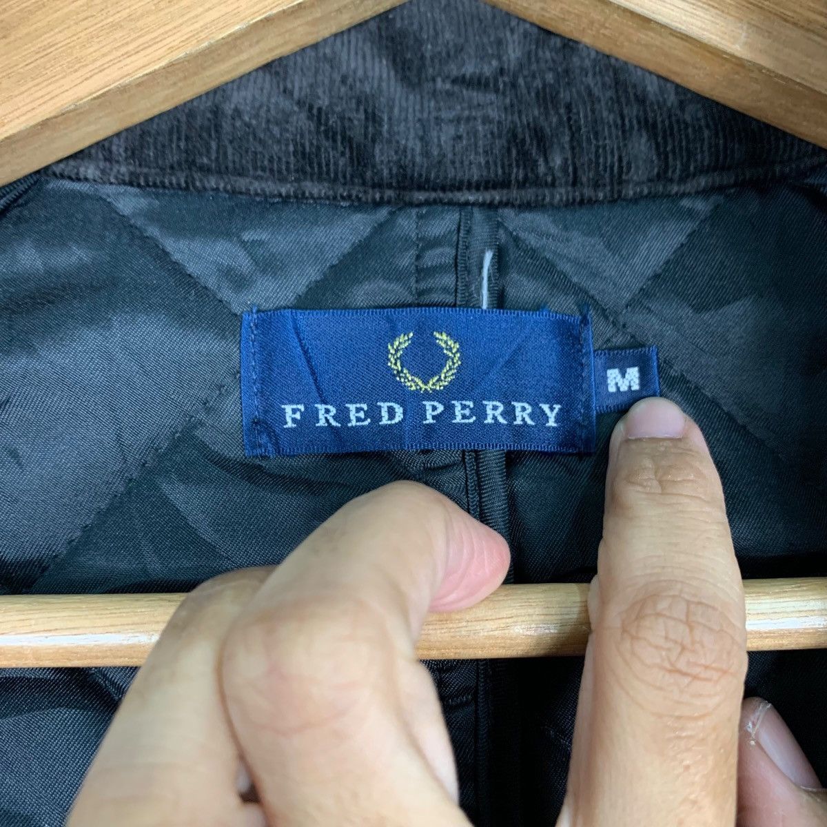 Fred Perry FRED PERRY Tartan Quilted Lined Wool Jacket #0475-C22 Size US M / EU 48-50 / 2 - 16 Thumbnail