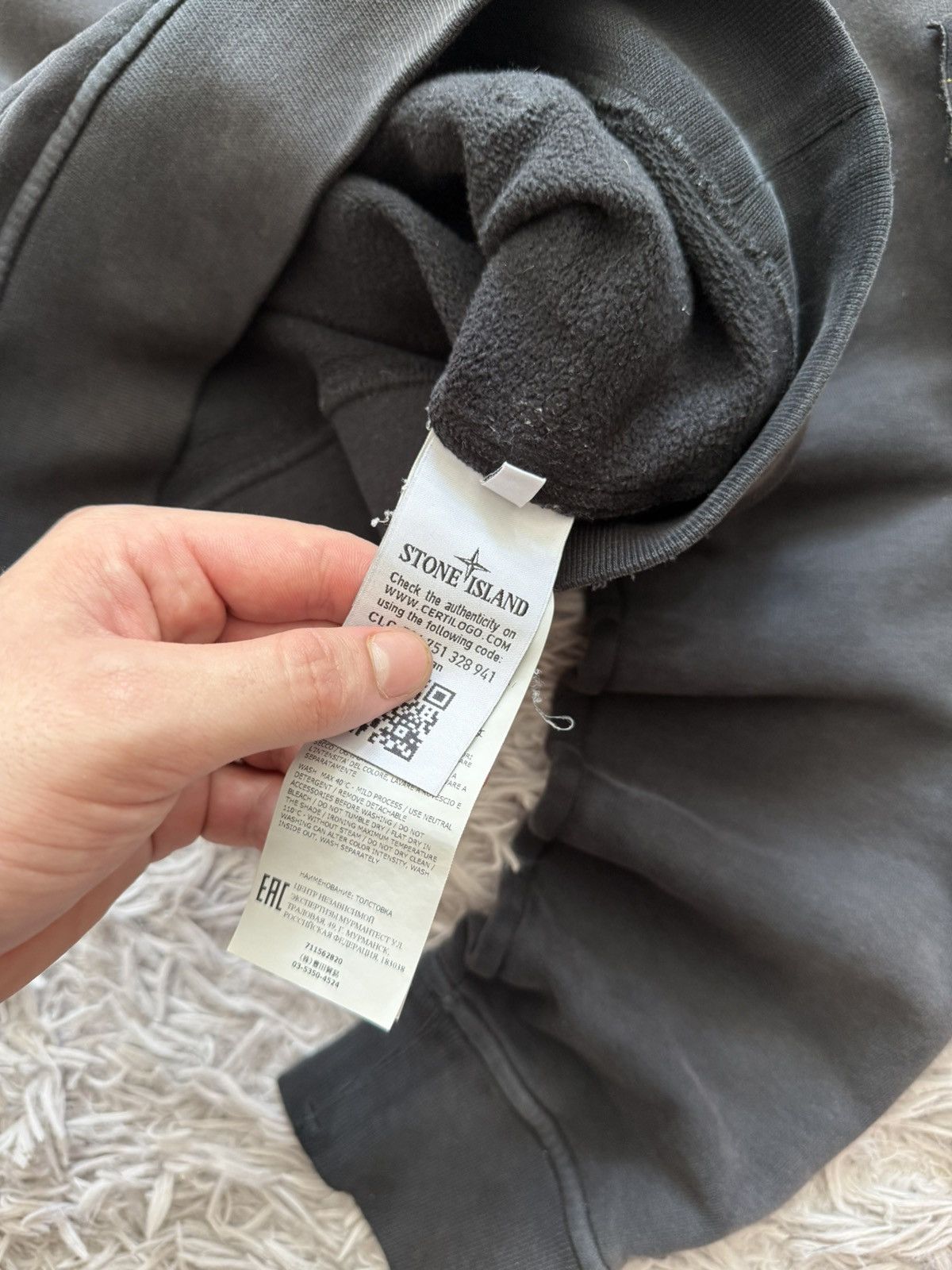 Stone Island 00s Stone Island Classic Washed Black Hoodie Casuals Y2k Size US S / EU 44-46 / 1 - 13 Thumbnail