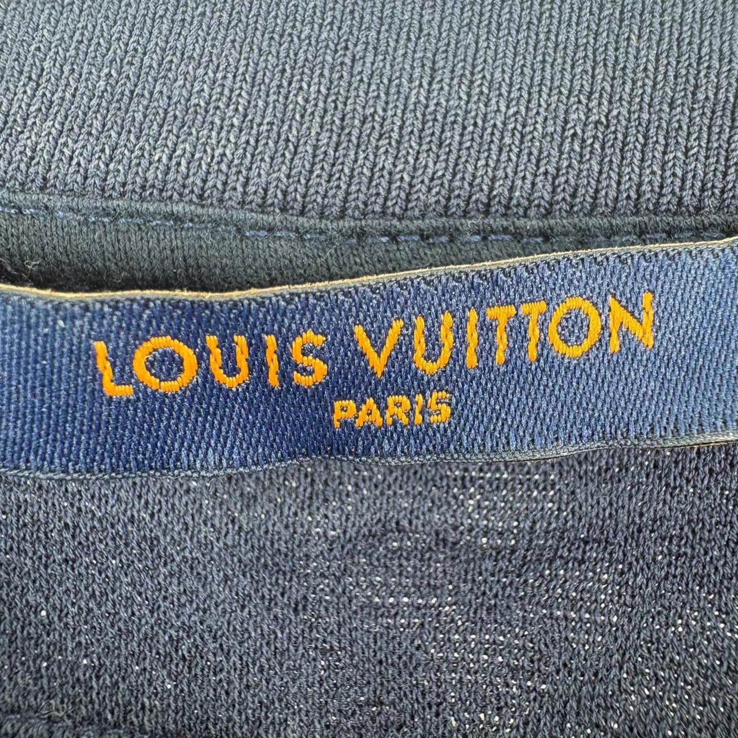 Louis Vuitton Louis Vuitton Navy Ocean Beaded Short Sleeve T XL (new) Size XL / US 12-14 / IT 48-50 - 6 Thumbnail