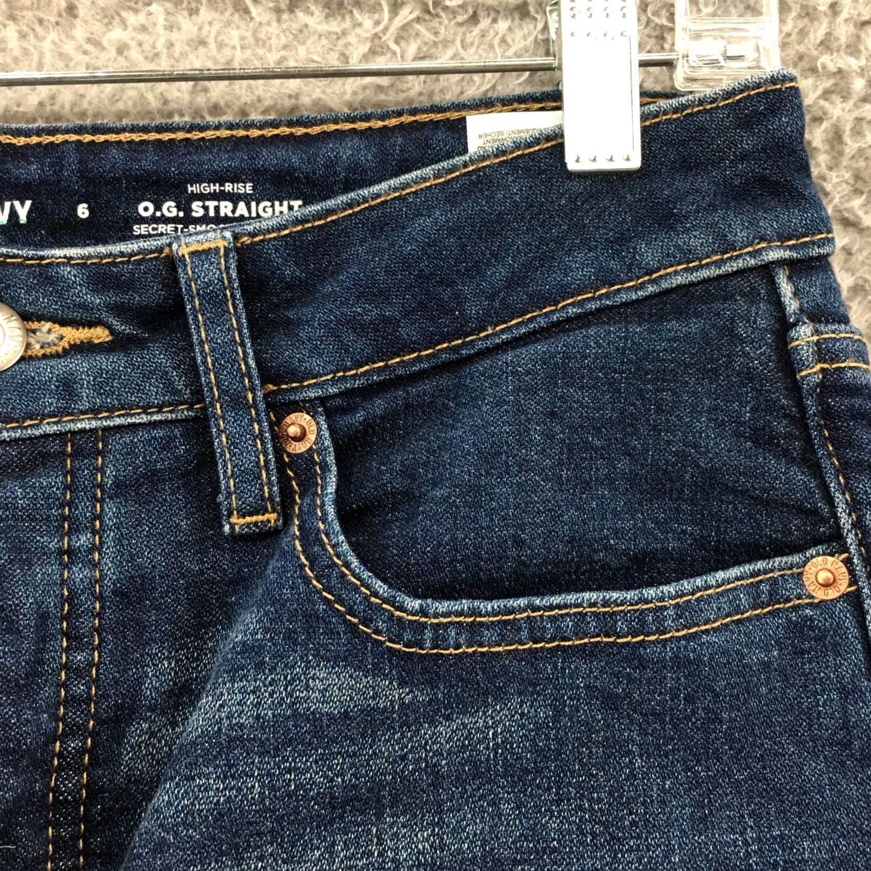 Old Navy Old Navy Jeans Womens 6 Straight Leg 30x28 Blue Denim Distressed Zip Size 28" / US 6 / IT 42 - 5 Thumbnail