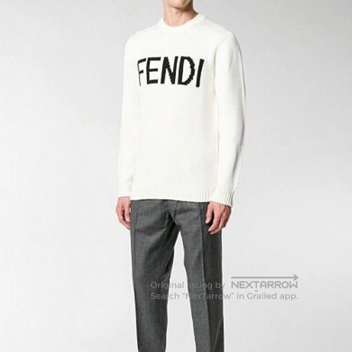 Fendi Fendi Embroidered Logo Knit Sweater. Size US L / EU 52-54 / 3 - 6 Thumbnail